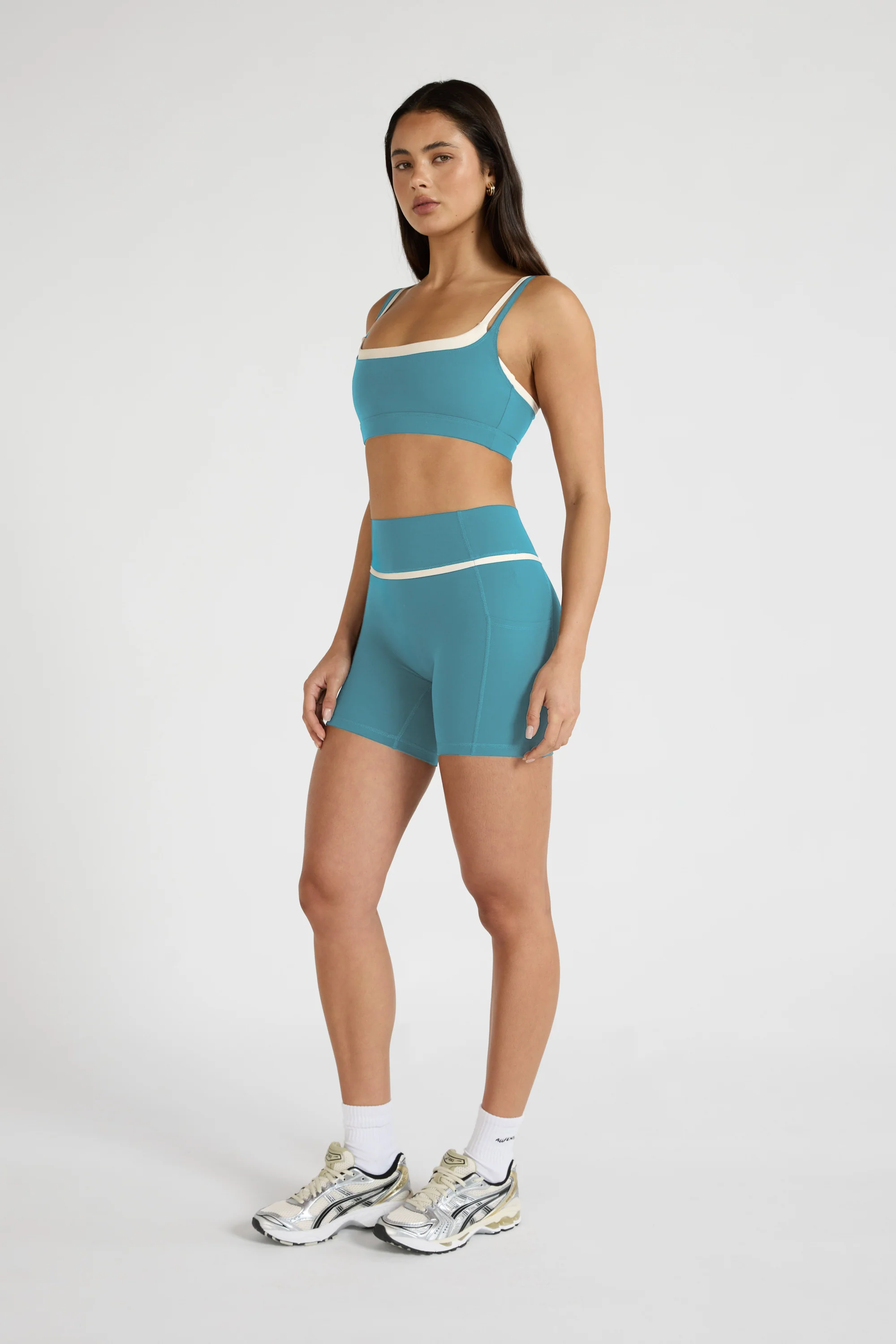 ALLFENIX CloudCore™ Contrast 5" Pocket Bike Short - Lagoon - Image 2