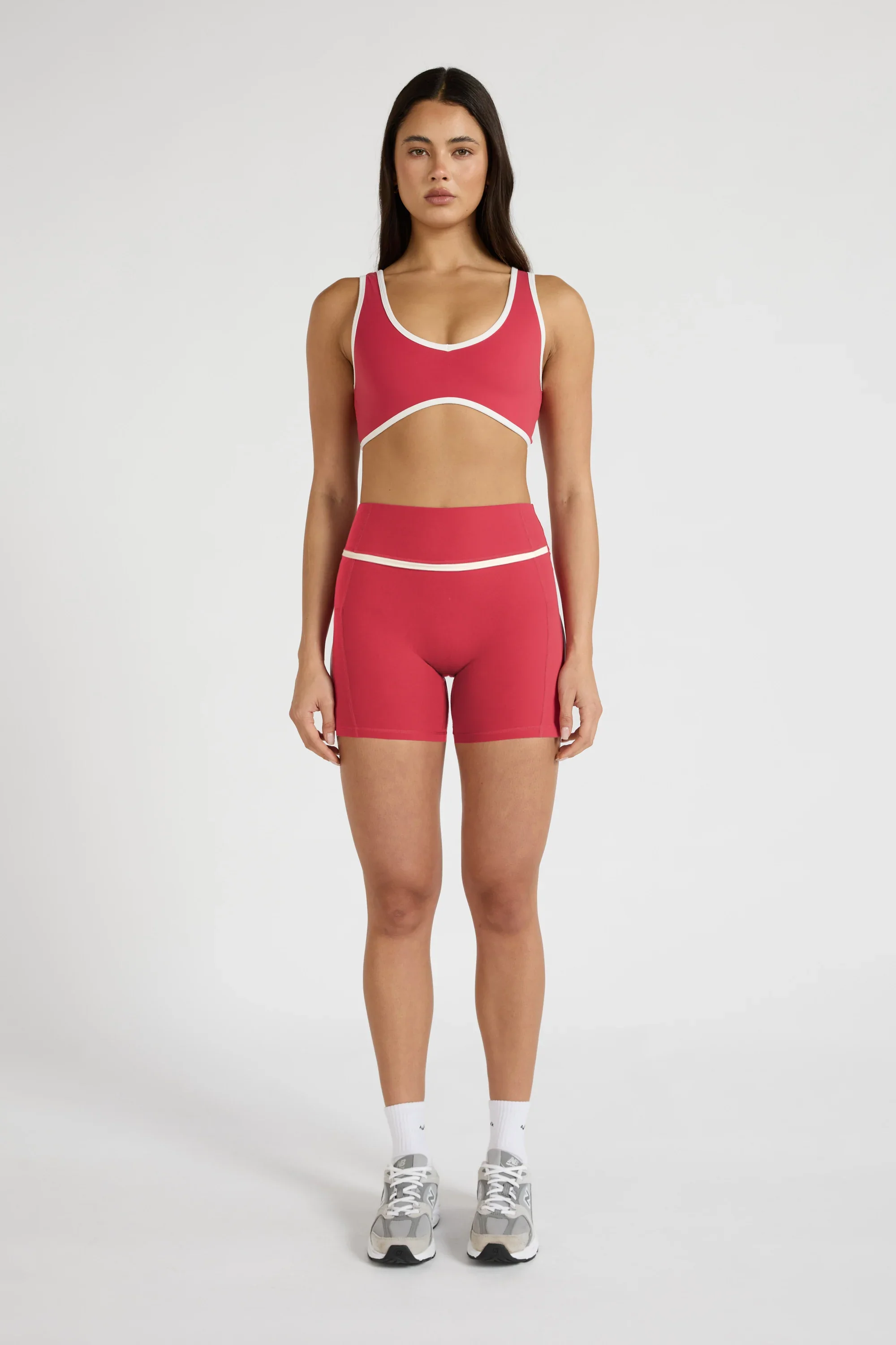 ALLFENIX CloudCore™ Contrast 5" Pocket Bike Short - Berry - Image 3