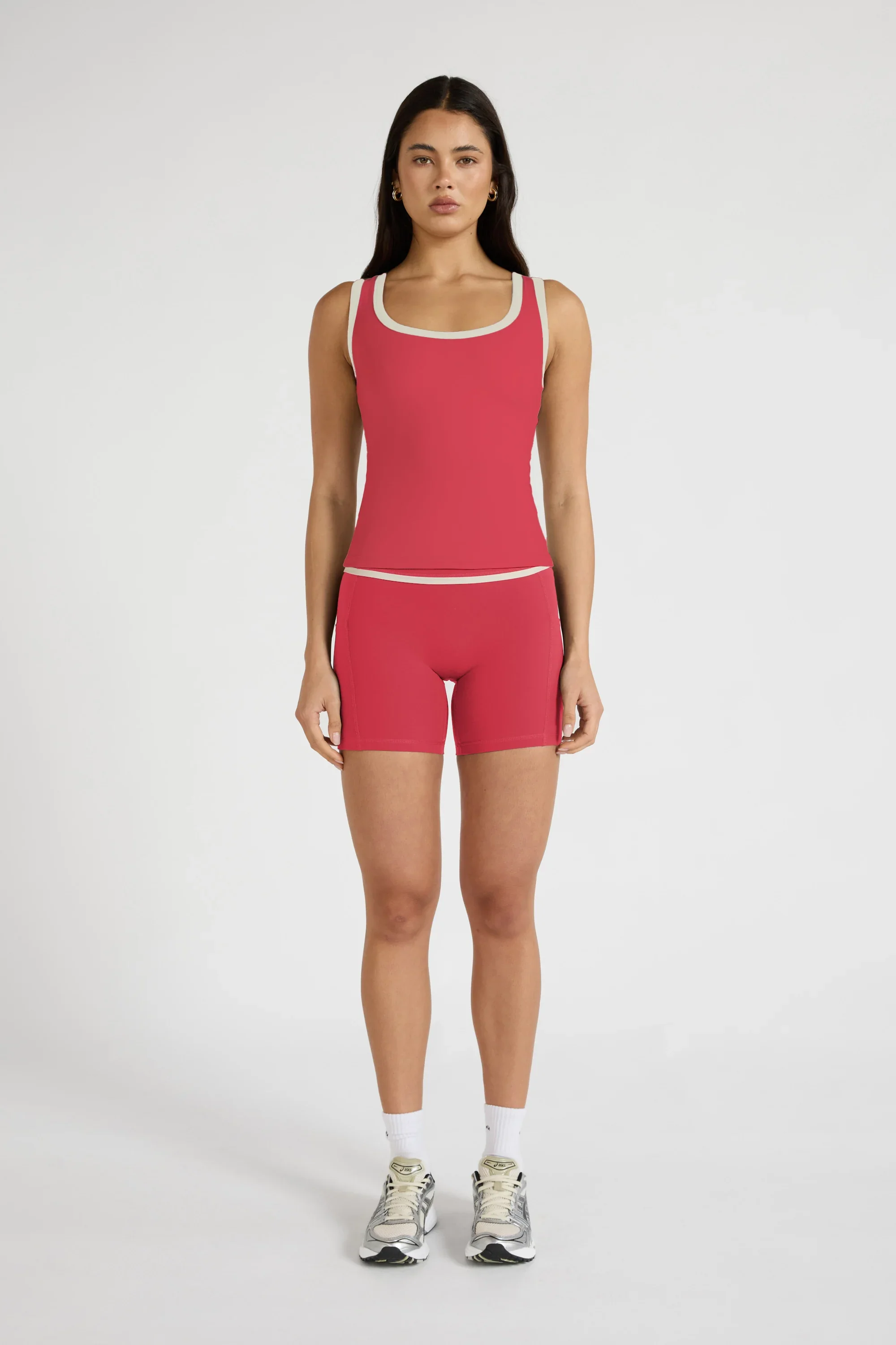 ALLFENIX CloudCore™ Contrast Bind Racer Tank - Berry - Image 3