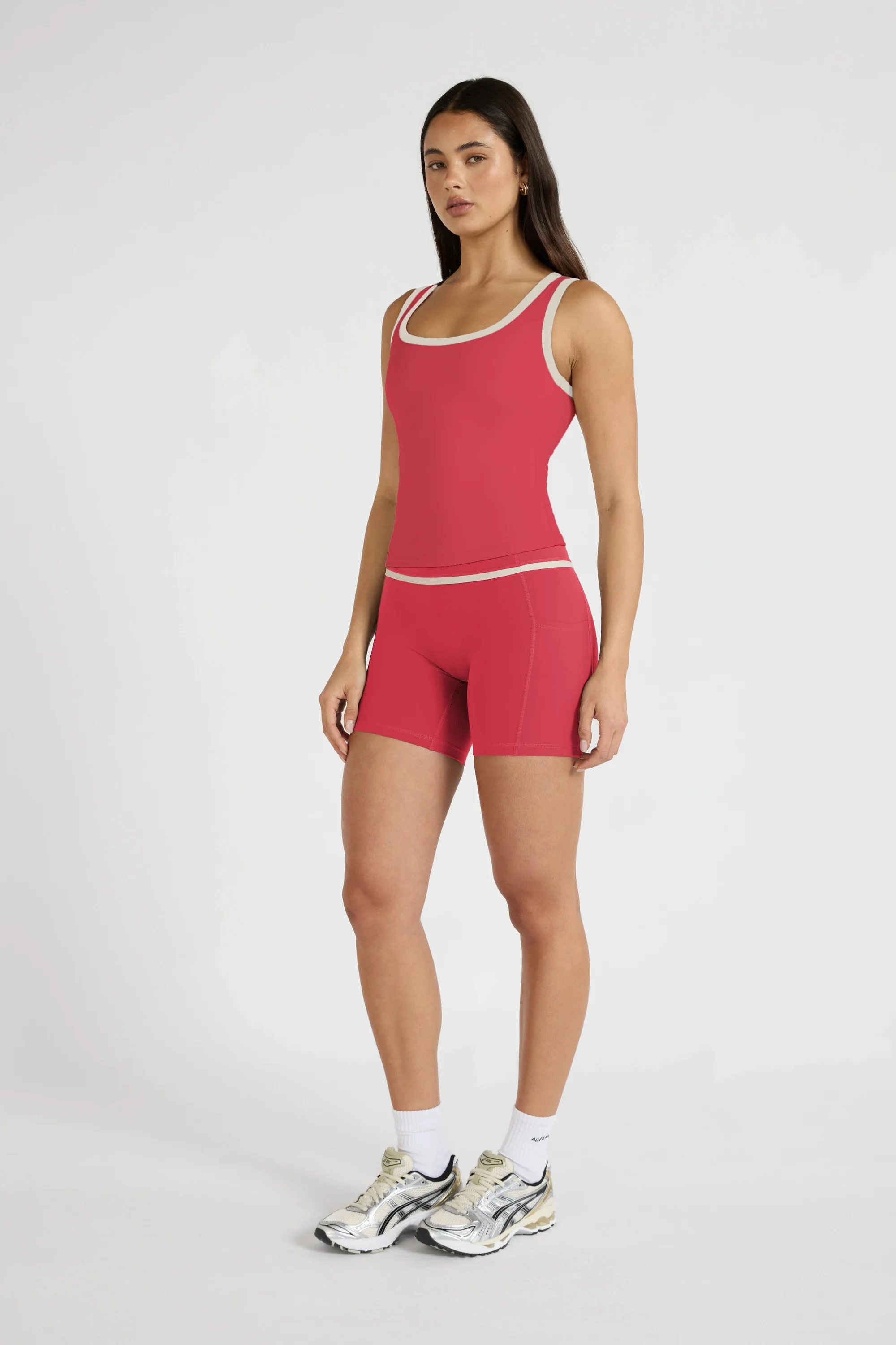 ALLFENIX CloudCore™ Contrast Bind Racer Tank - Berry - Image 4