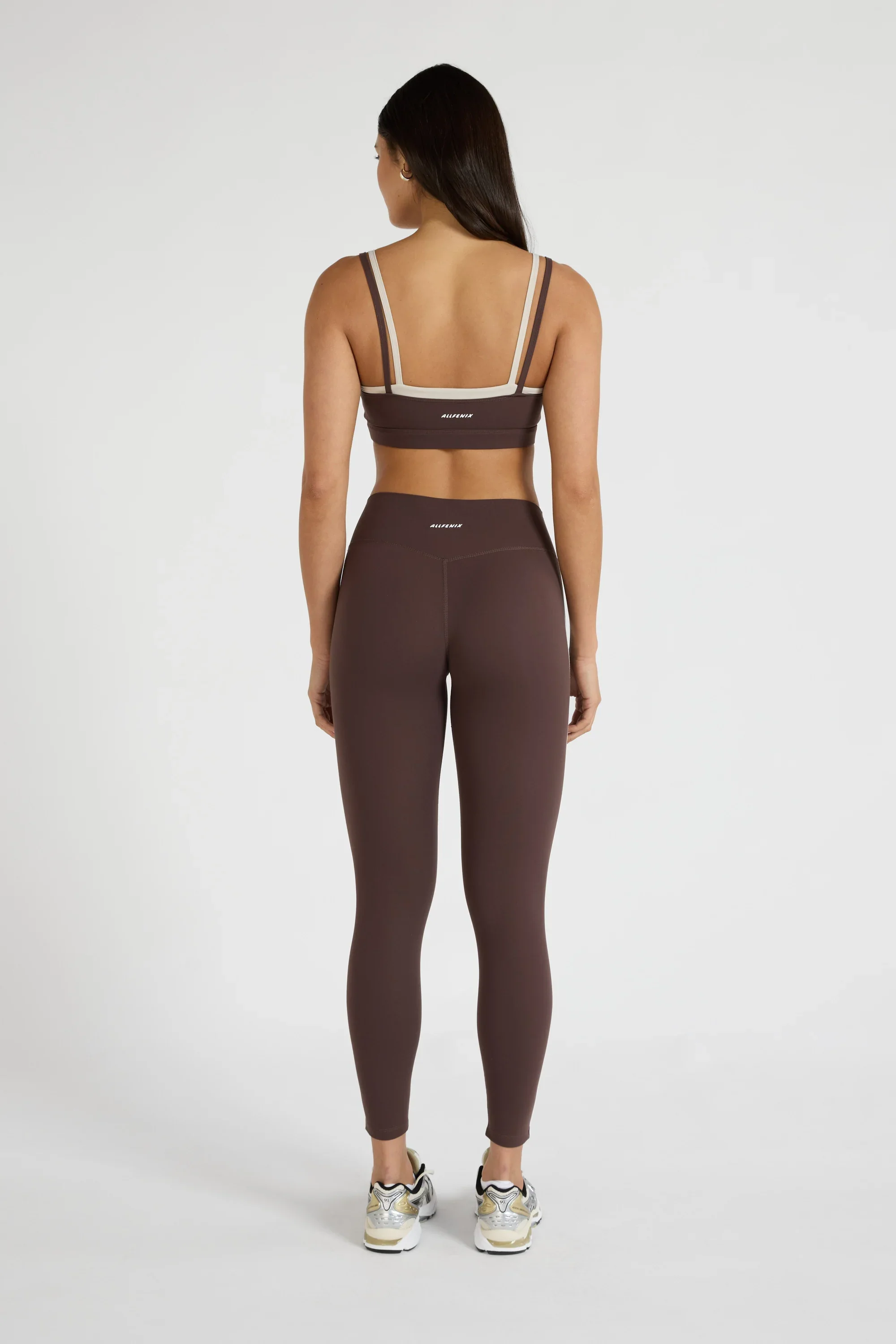 ALLFENIX CloudCore™ Contrast Stripe 7/8 Legging - Espresso - Image 5