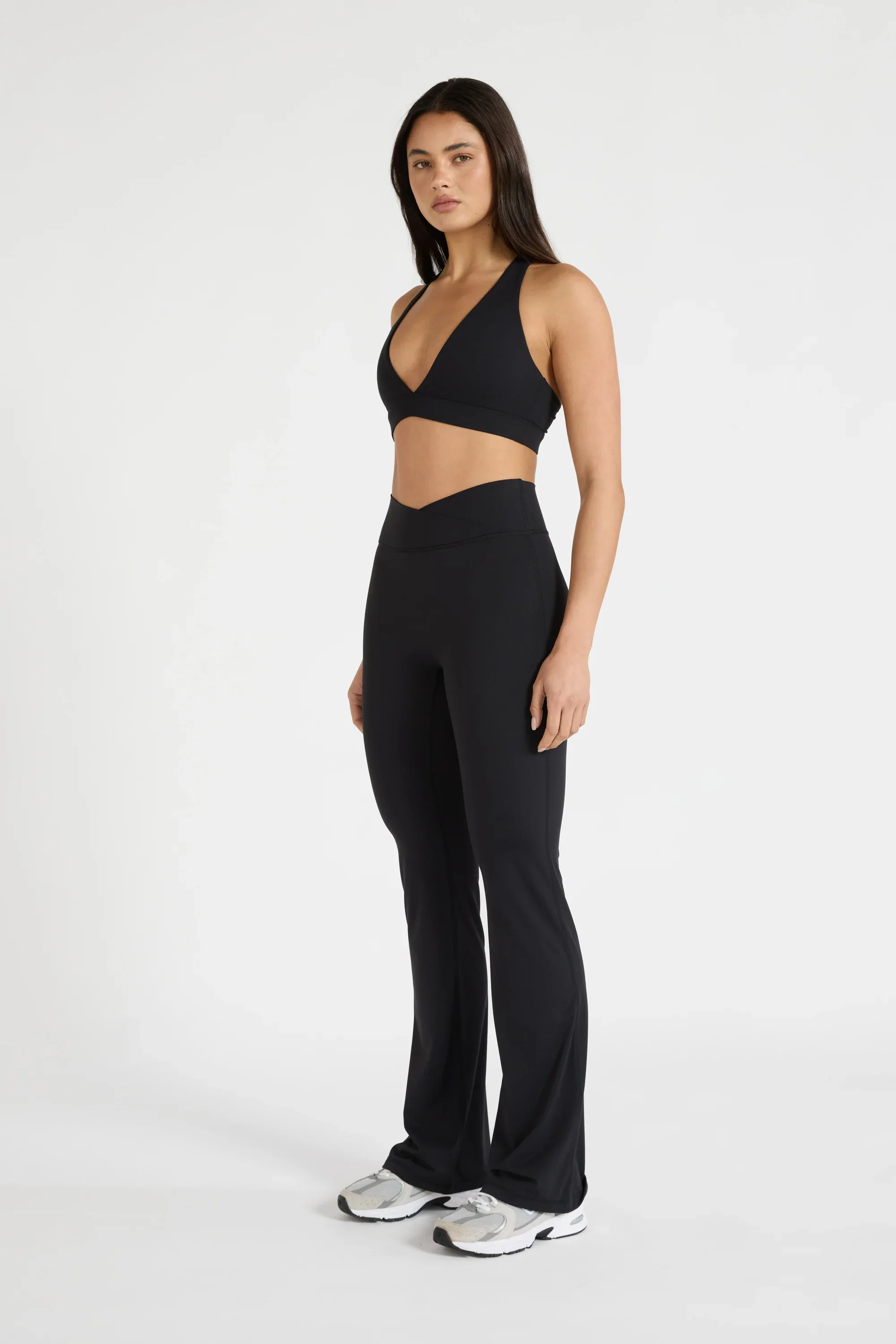 ALLFENIX CloudCore™ Deep V-Neck Sports Bra - Black - Image 4