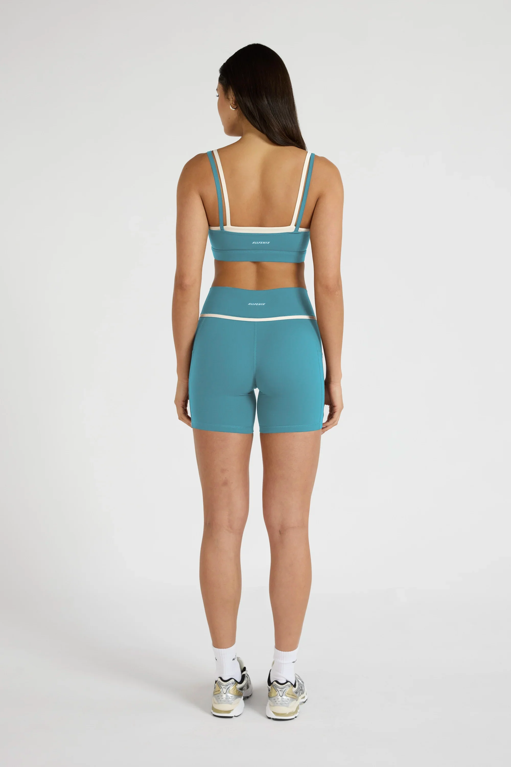 ALLFENIX CloudCore™ Contrast Double Layer Sports Bra - Lagoon - Image 5