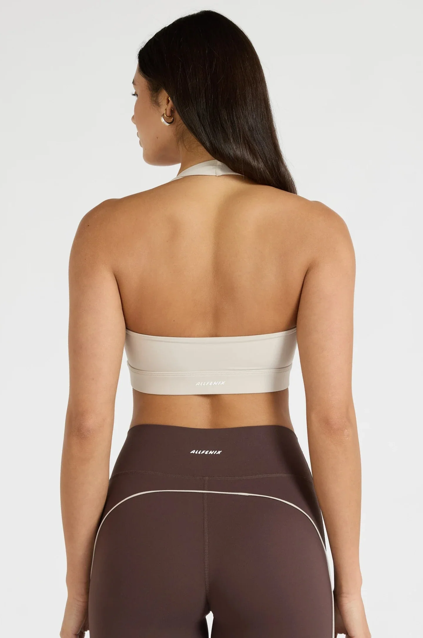 ALLFENIX CloudCore™ Halter Sports Bra - Stone - Image 2