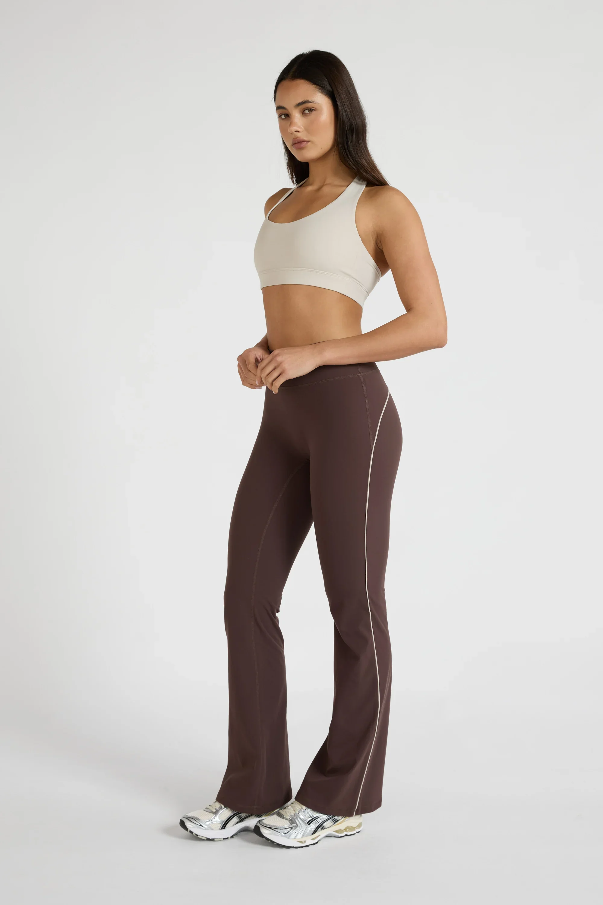 ALLFENIX CloudCore™ Halter Sports Bra - Stone - Image 4