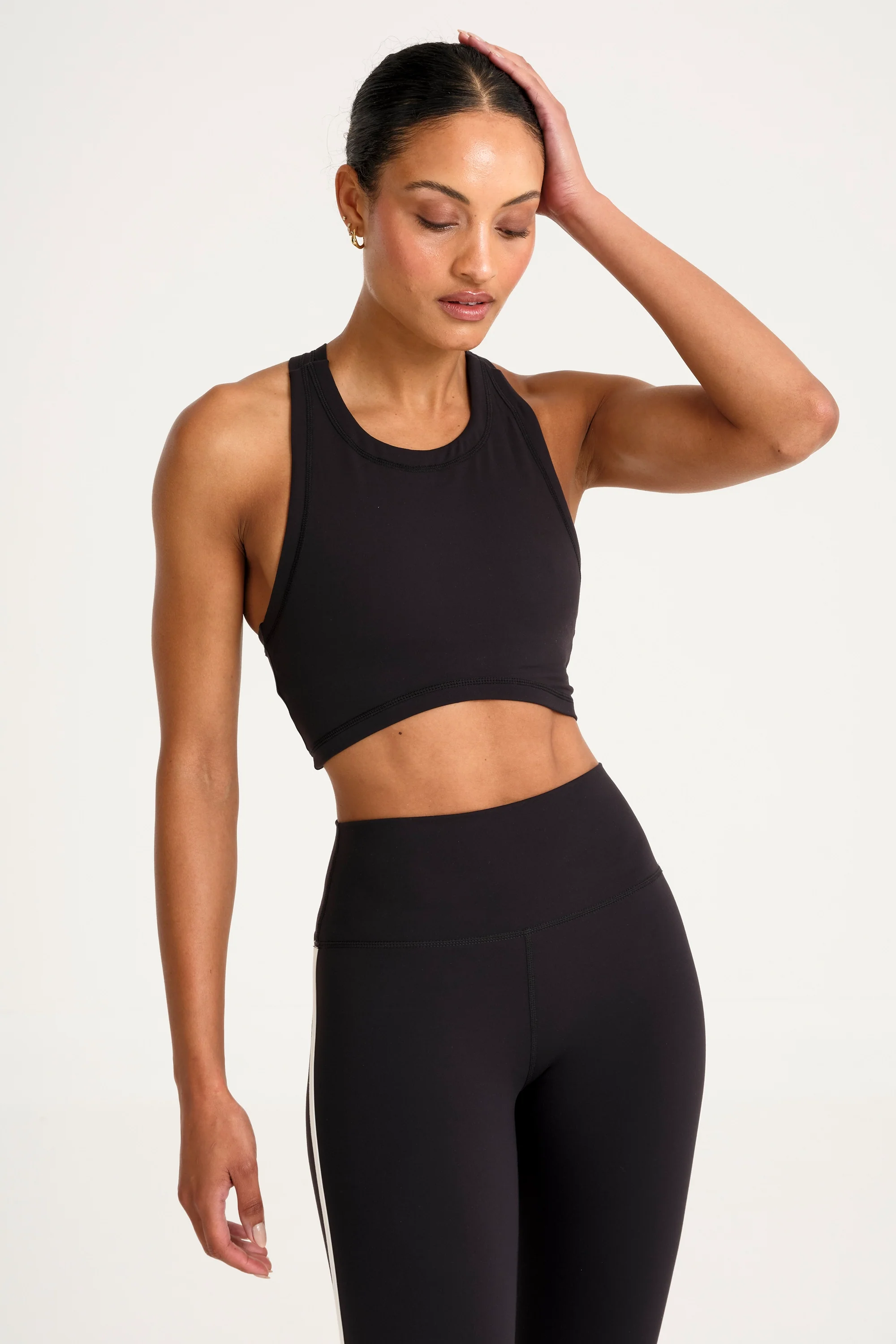 ALLFENIX CloudCore™ High Neck Longline Sports Bra - Black - Image 6