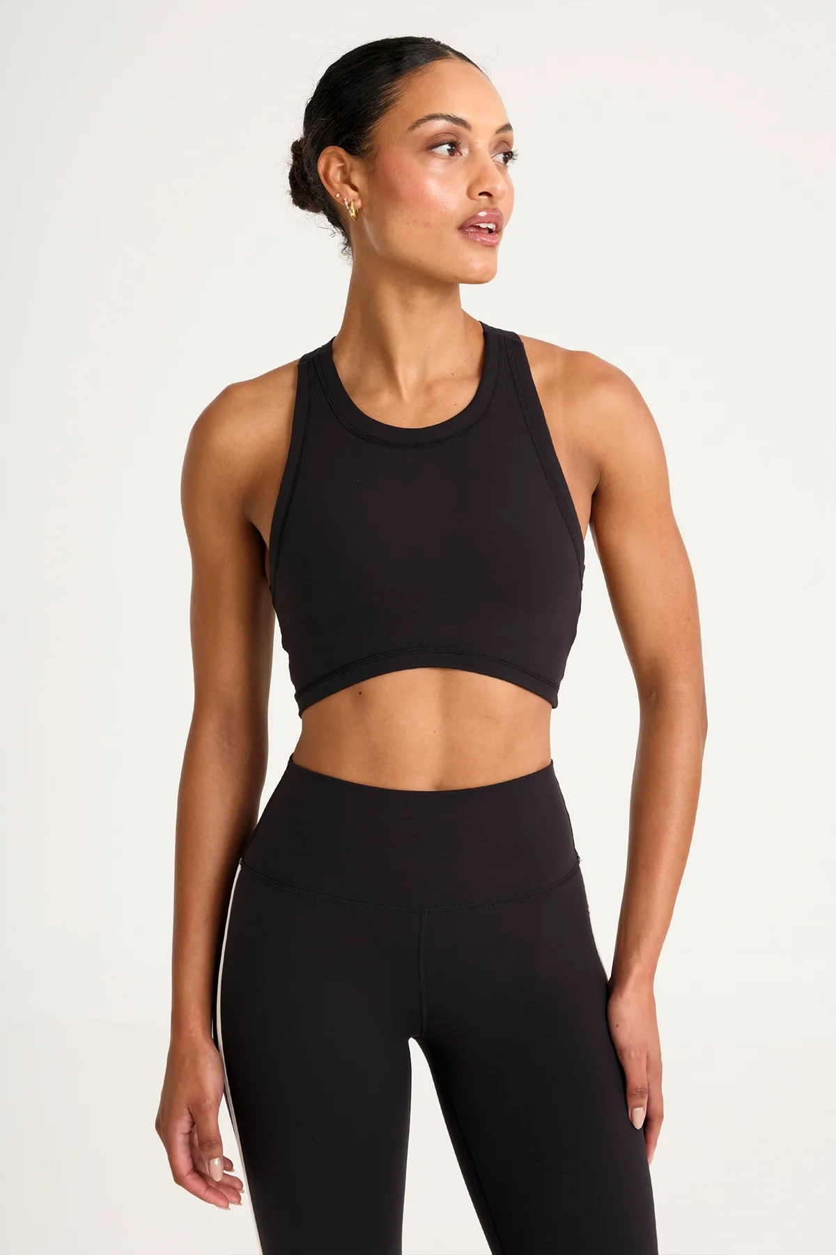 ALLFENIX CloudCore™ High Neck Longline Sports Bra - Black - Image 7