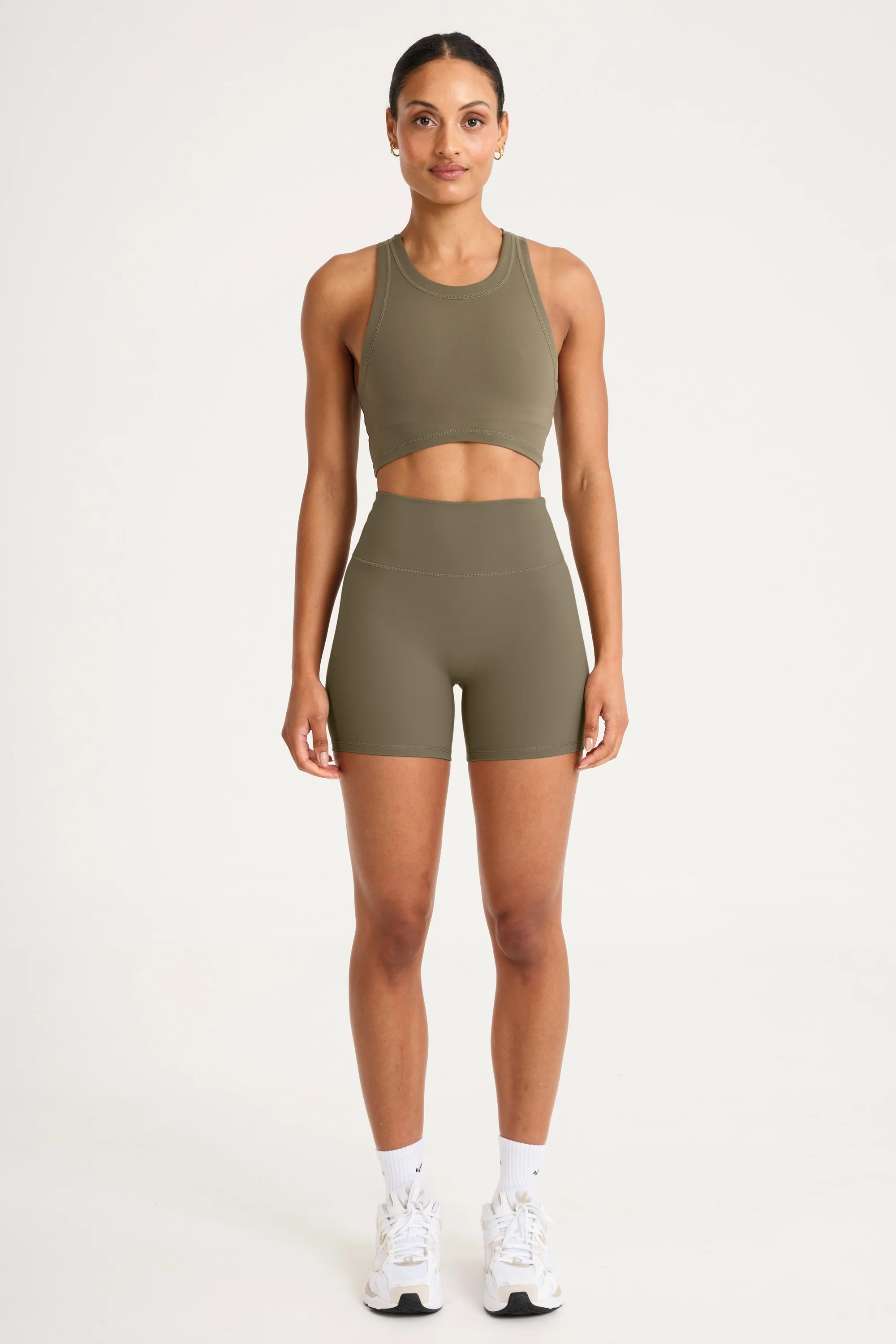 ALLFENIX CloudCore™ High Neck Longline Sports Bra - Olive - Image 3