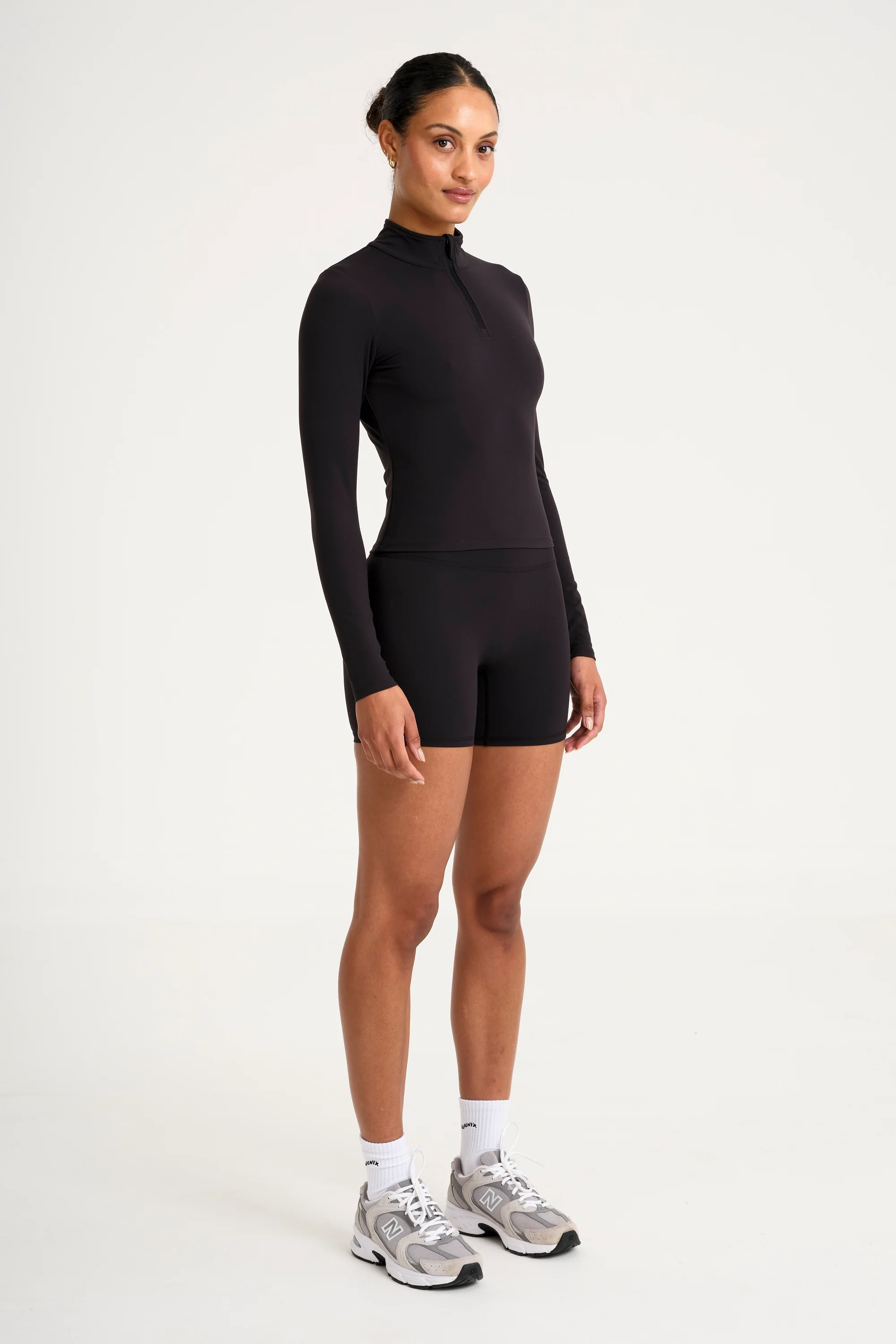 ALLFENIX CloudCore™ Lite 1/4 Zip Long Sleeve - Black - Image 4