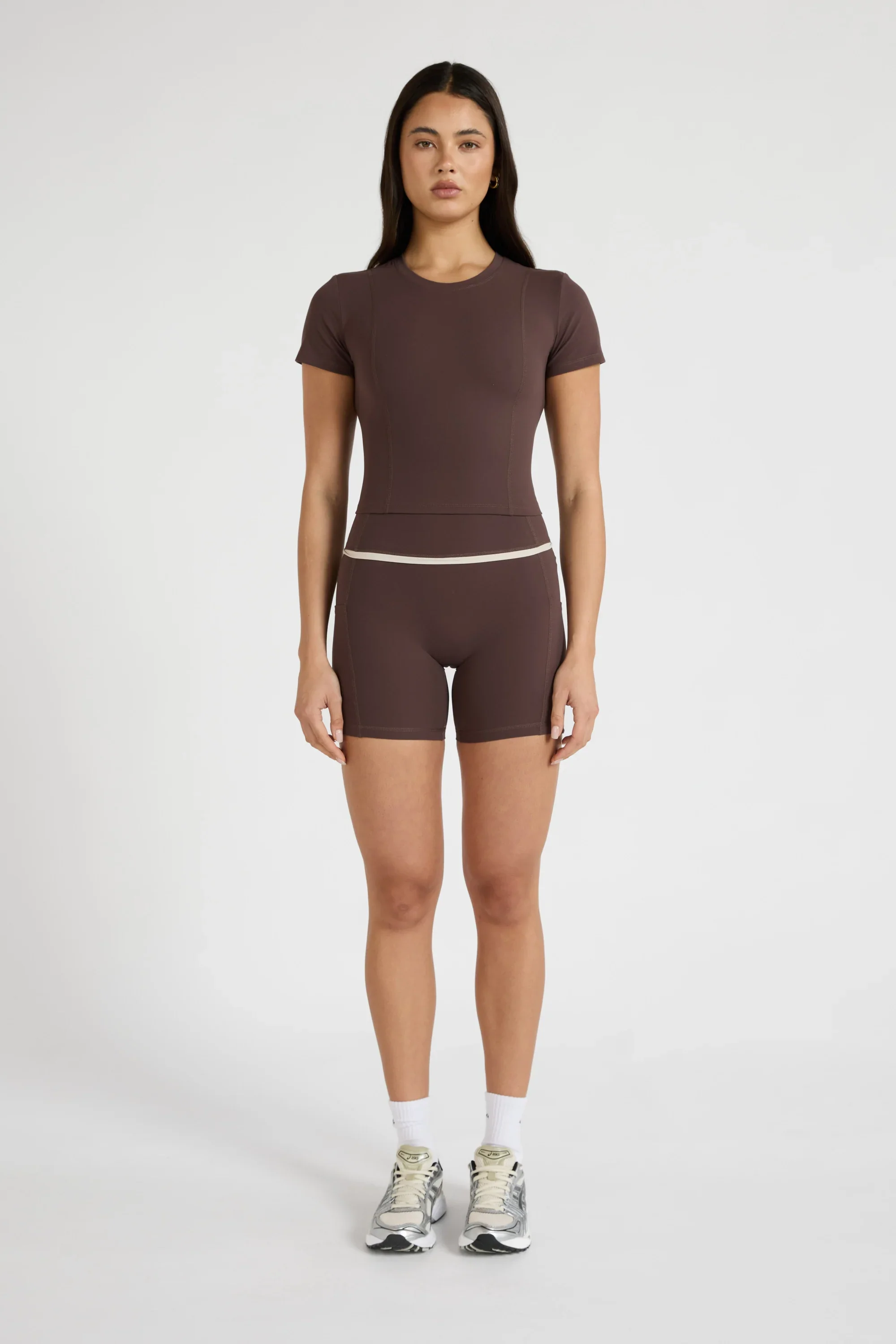 ALLFENIX CloudCore™ Lite Crop Tee - Espresso - Image 3