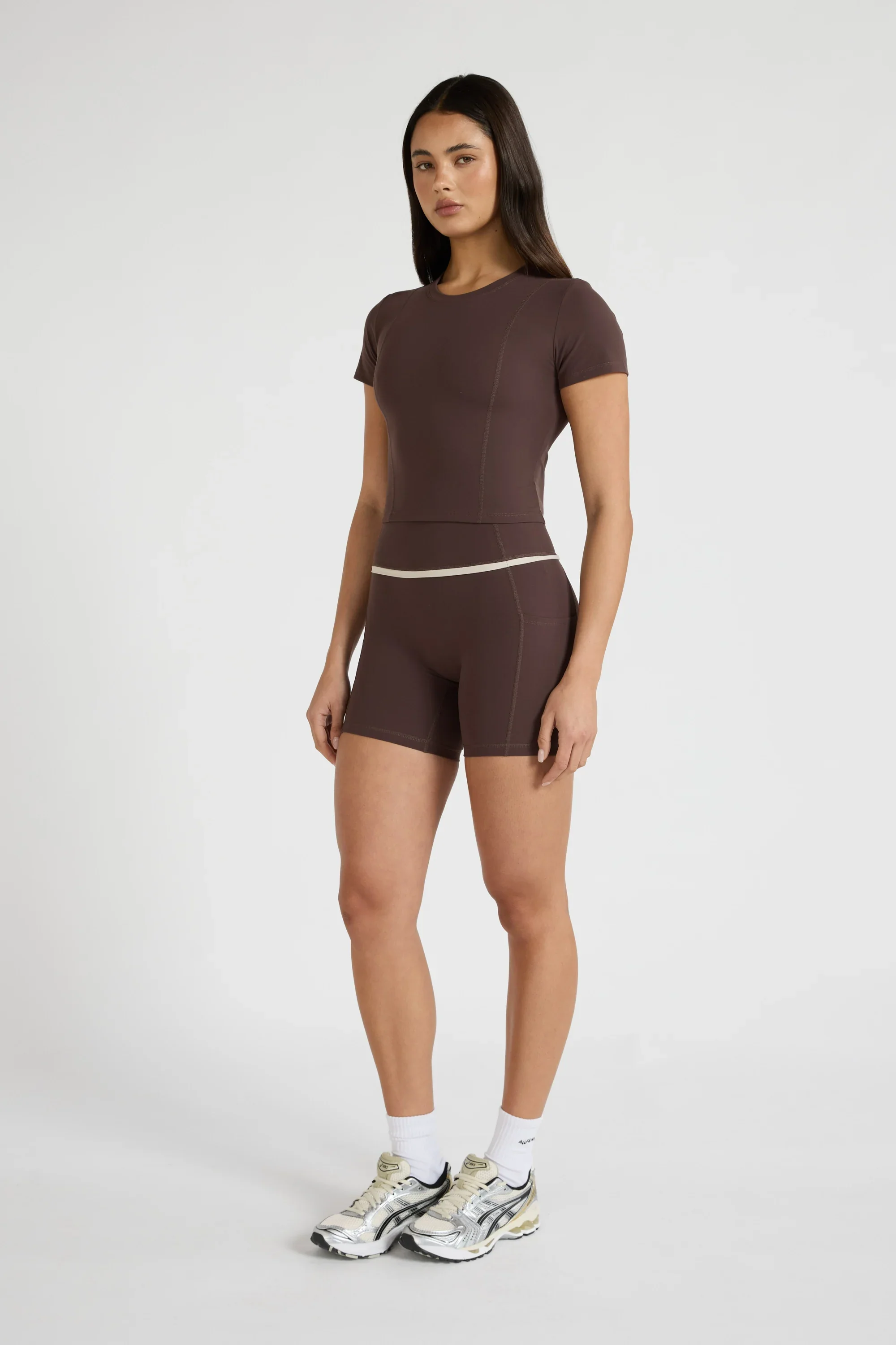 ALLFENIX CloudCore™ Lite Crop Tee - Espresso - Image 4