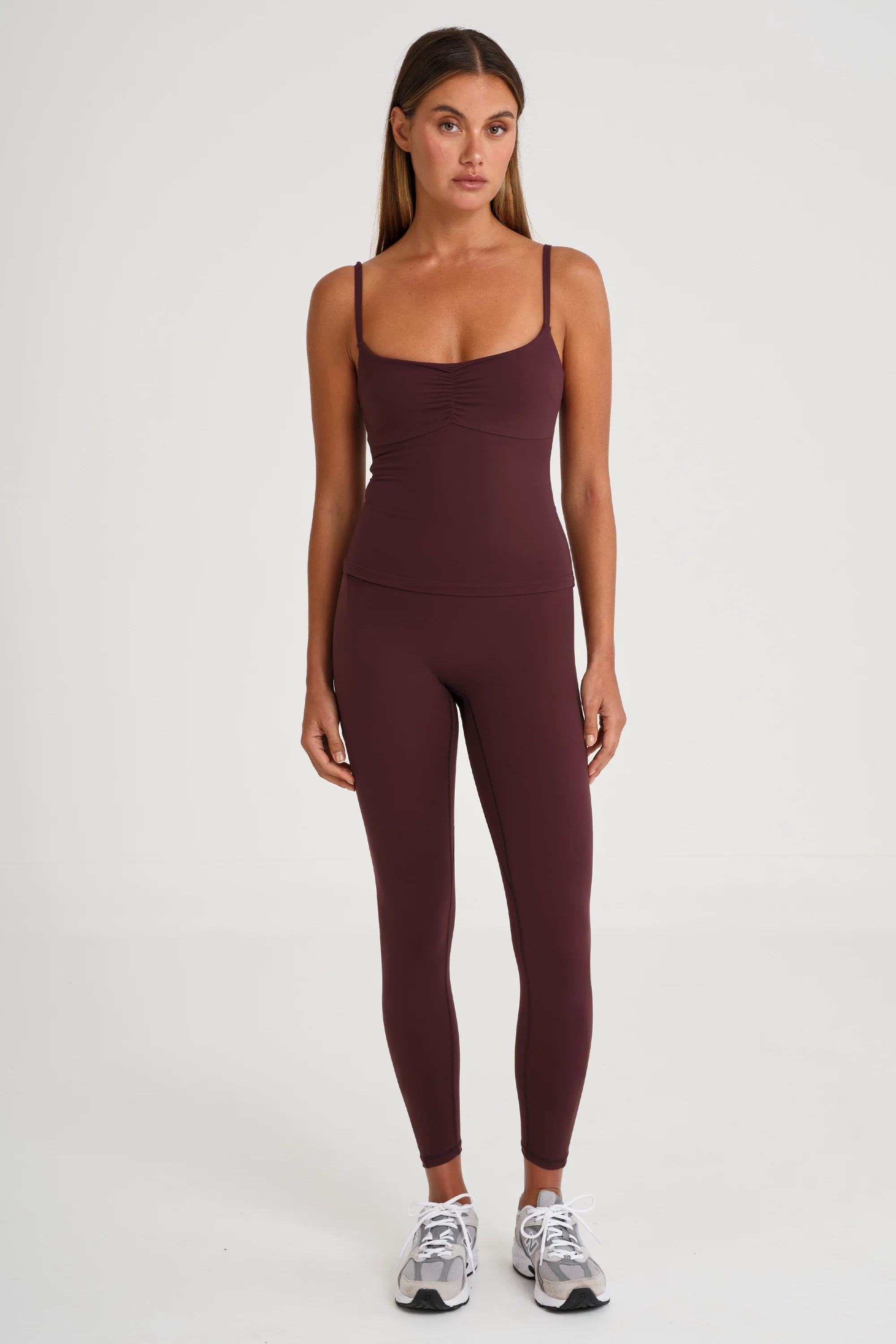 ALLFENIX CloudCore™ Ruched Tank - Raisin - Image 3