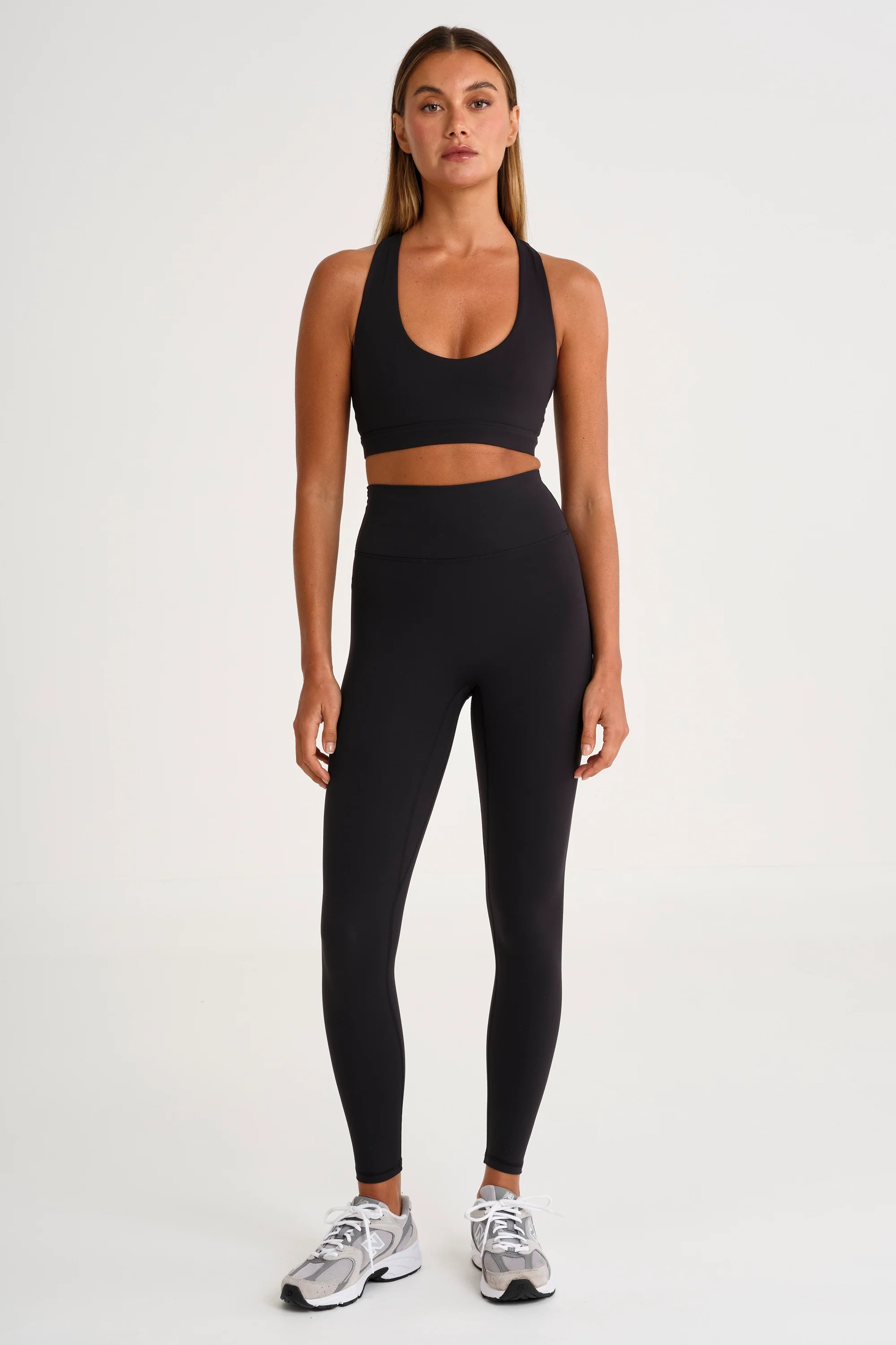 ALLFENIX CloudCore™ Scoop Neck Racer Back Sports Bra - Black - Image 3