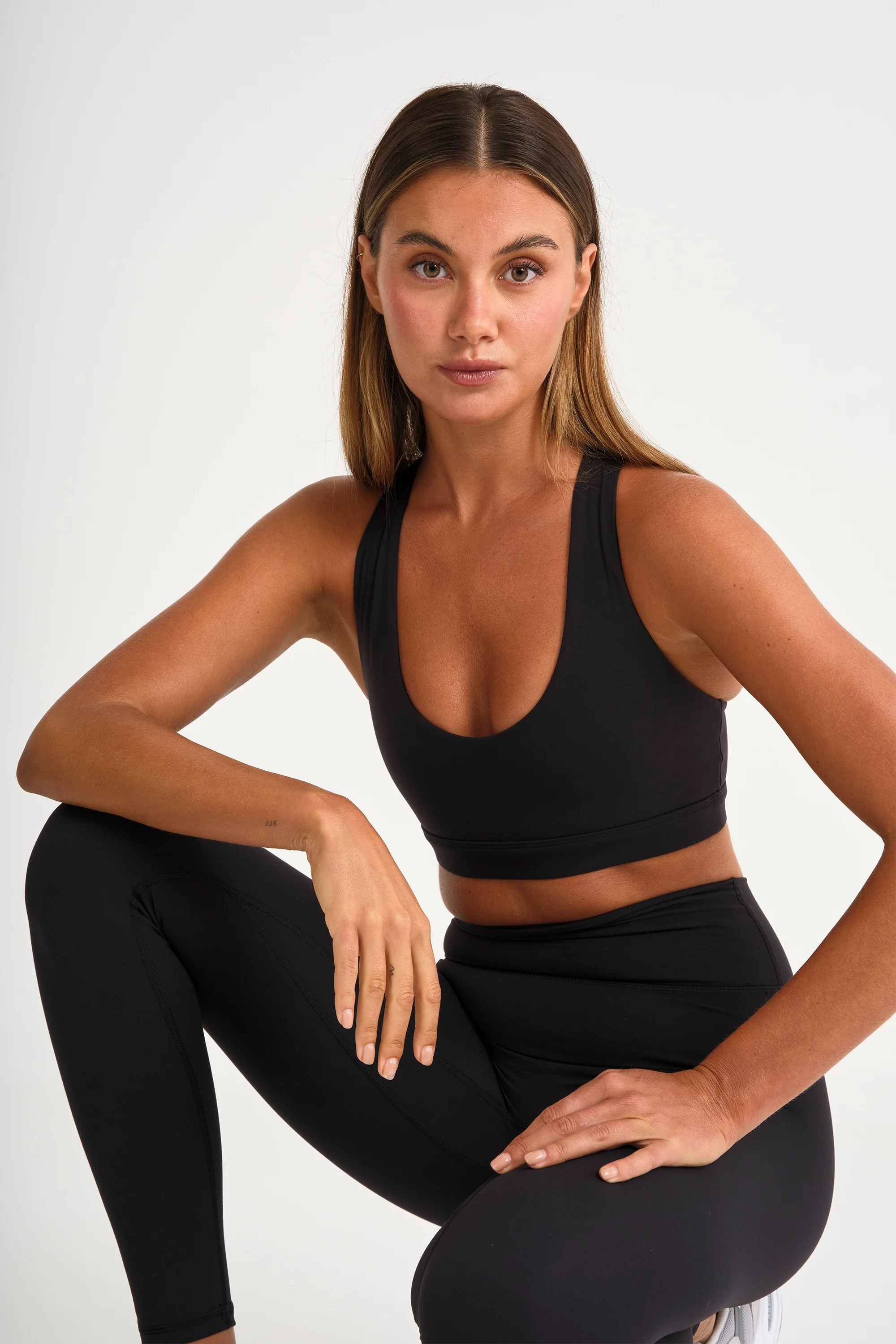 ALLFENIX CloudCore™ Scoop Neck Racer Back Sports Bra - Black - Image 6