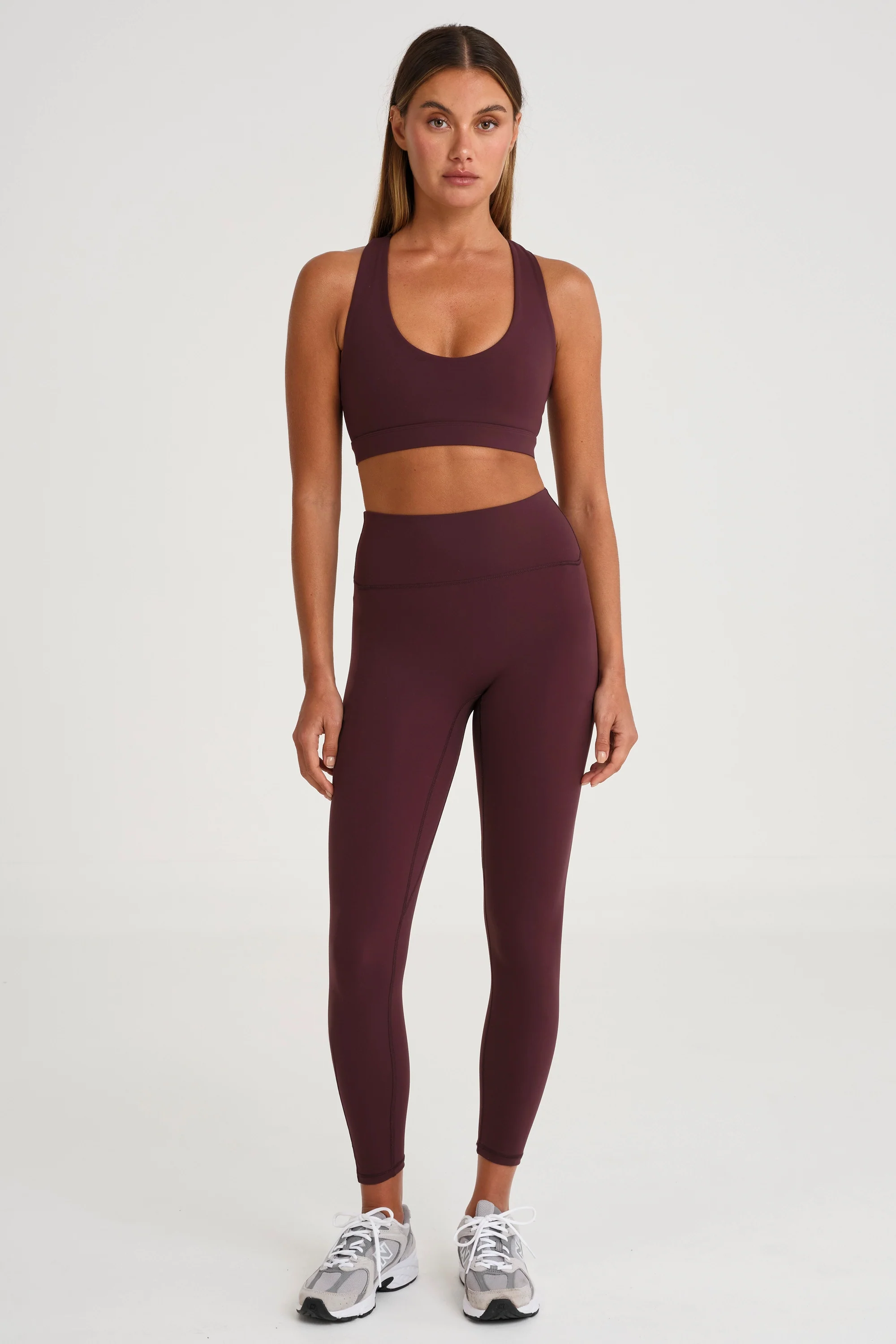ALLFENIX CloudCore™ Scoop Neck Racer Back Sports Bra - Raisin - Image 3
