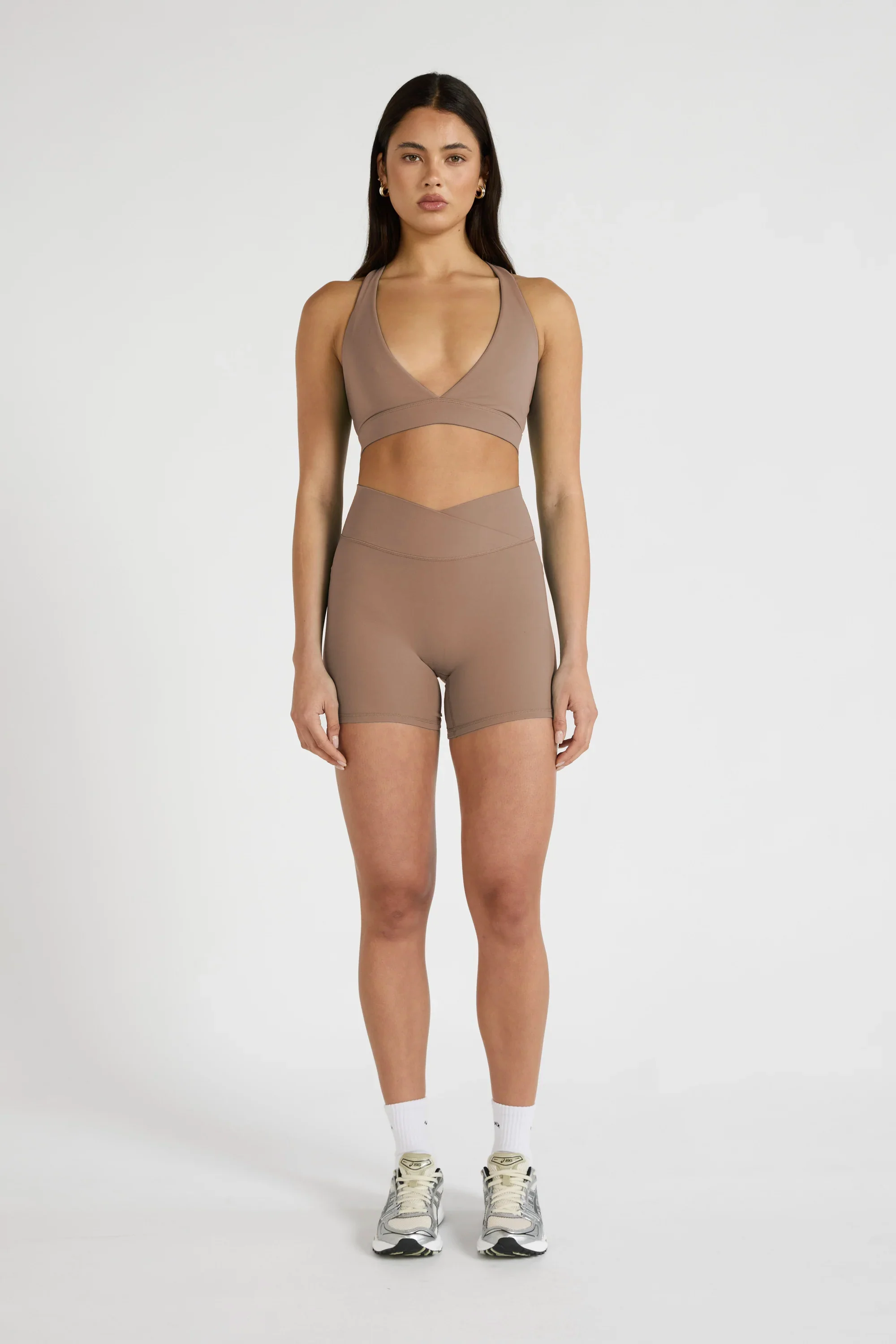 ALLFENIX CloudCore™ V-Waist 5" Bike Short - Latte - Image 4
