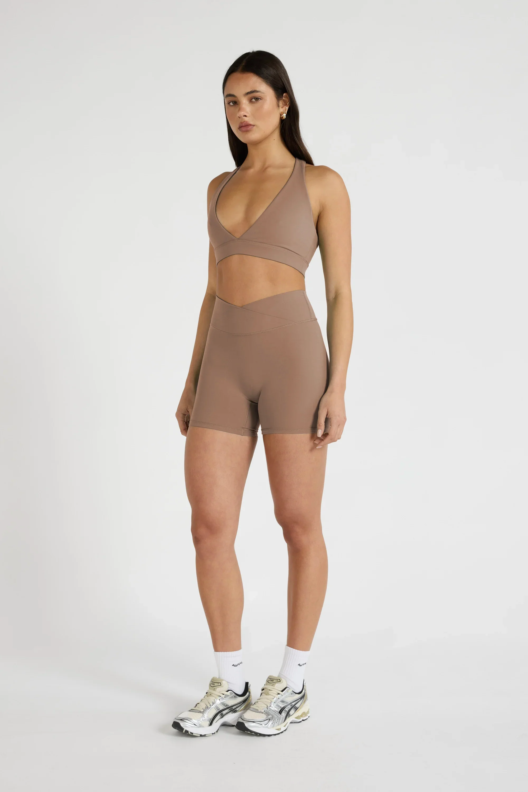 ALLFENIX CloudCore™ V-Waist 5" Bike Short - Latte - Image 5