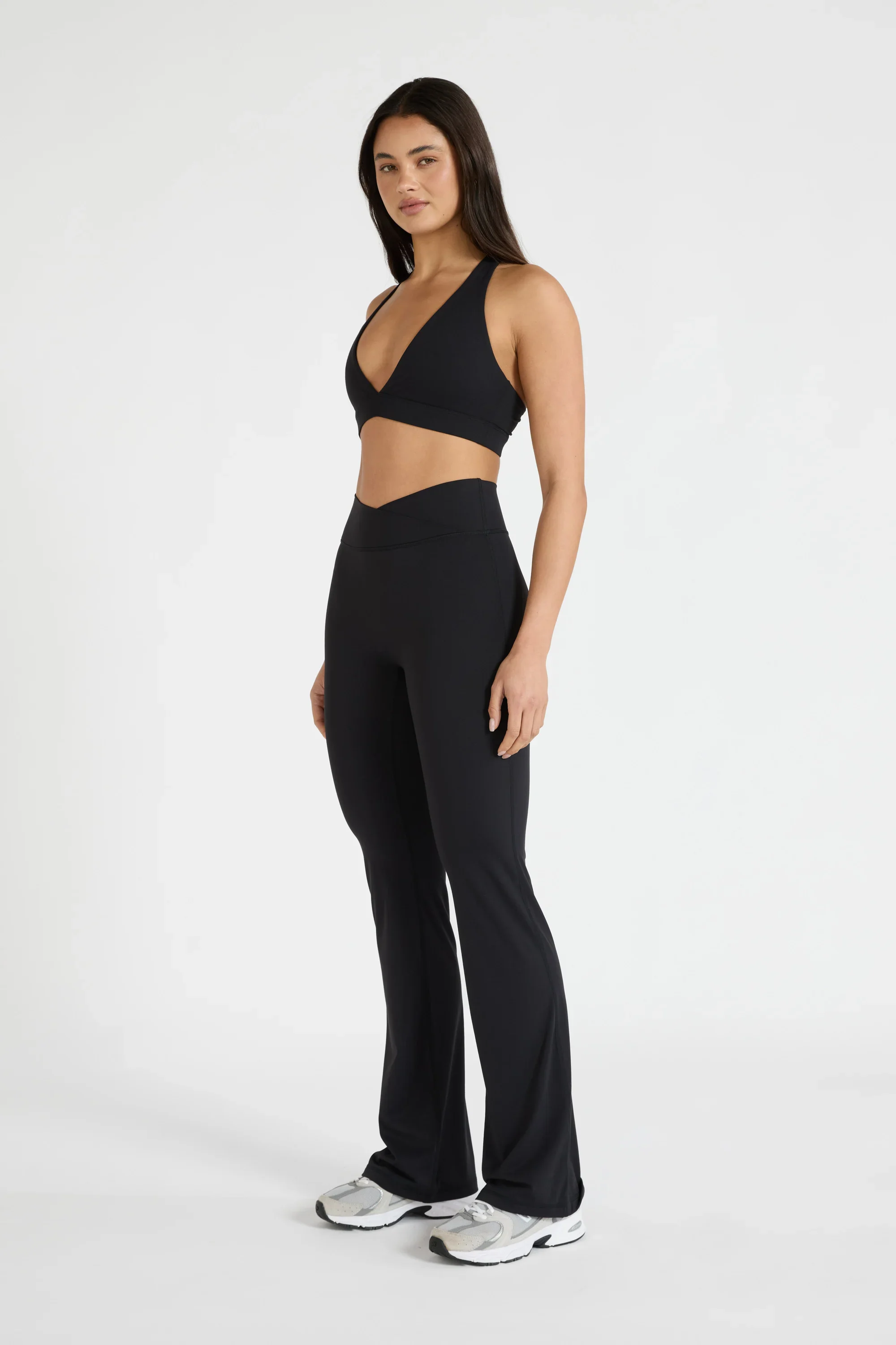 ALLFENIX CloudCore™ V-Waist Flared Legging - Black - Image 4