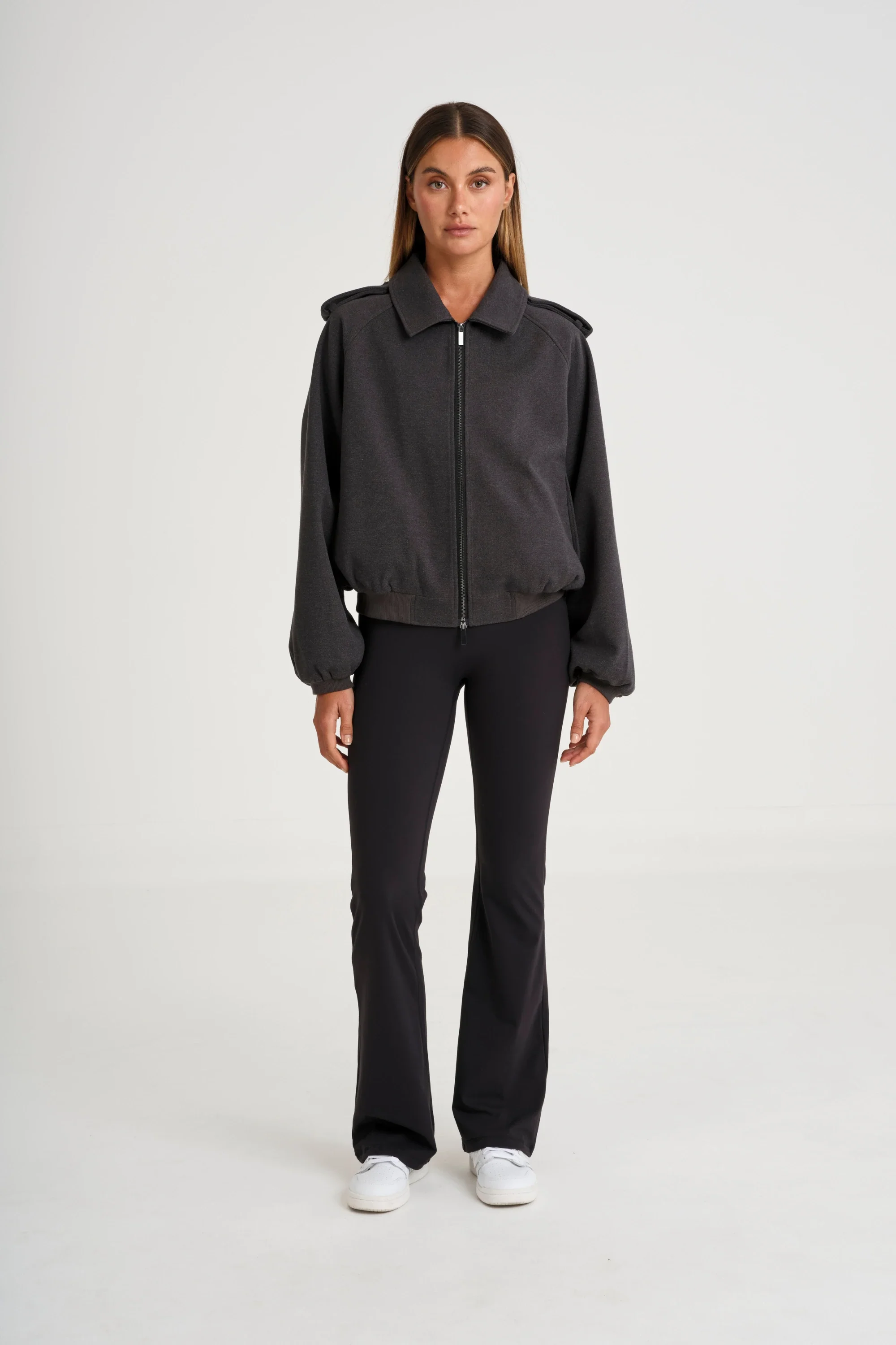ALLFENIX Signature Bomber Jacket - Charcoal - Image 3