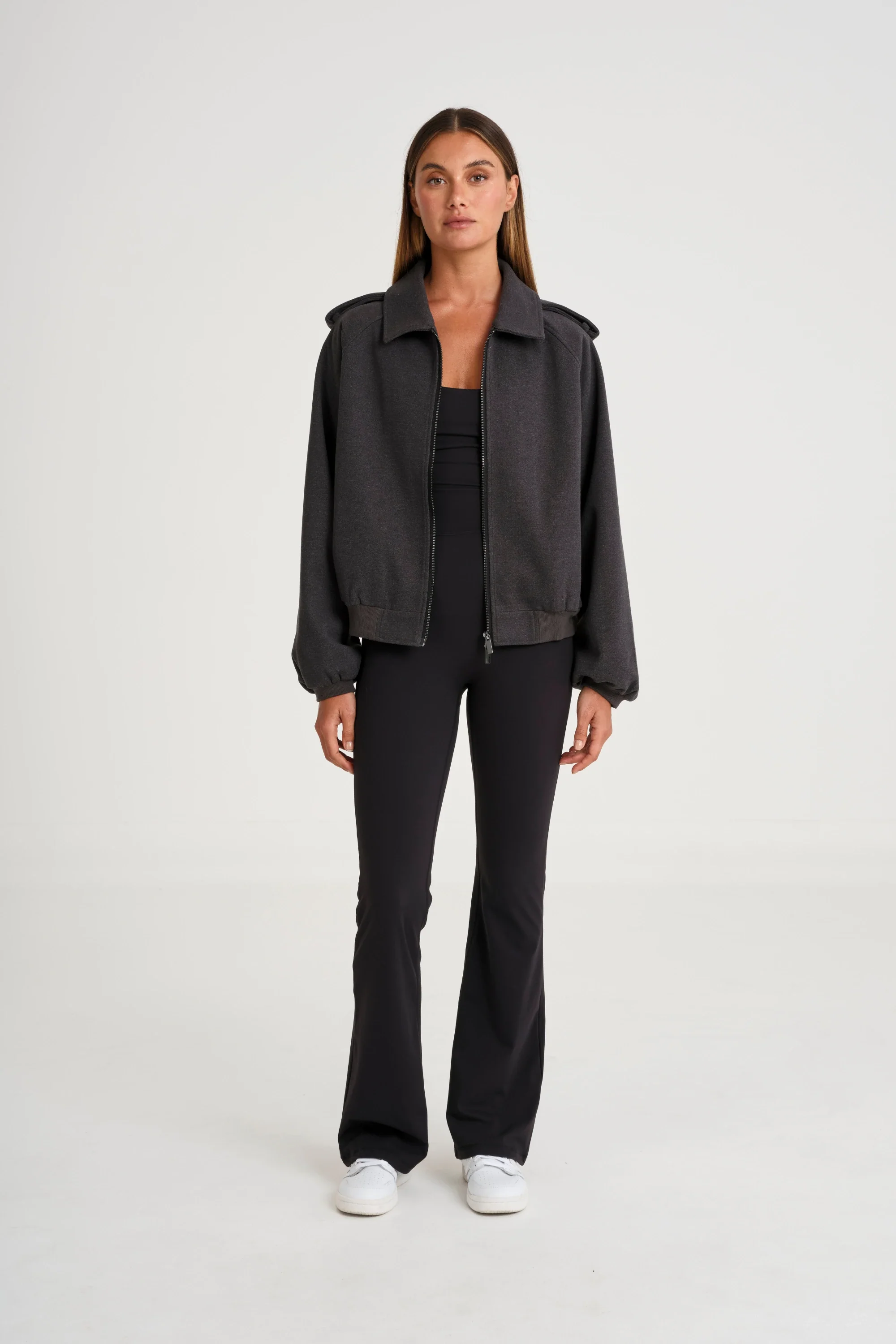 ALLFENIX Signature Bomber Jacket - Charcoal - Image 4