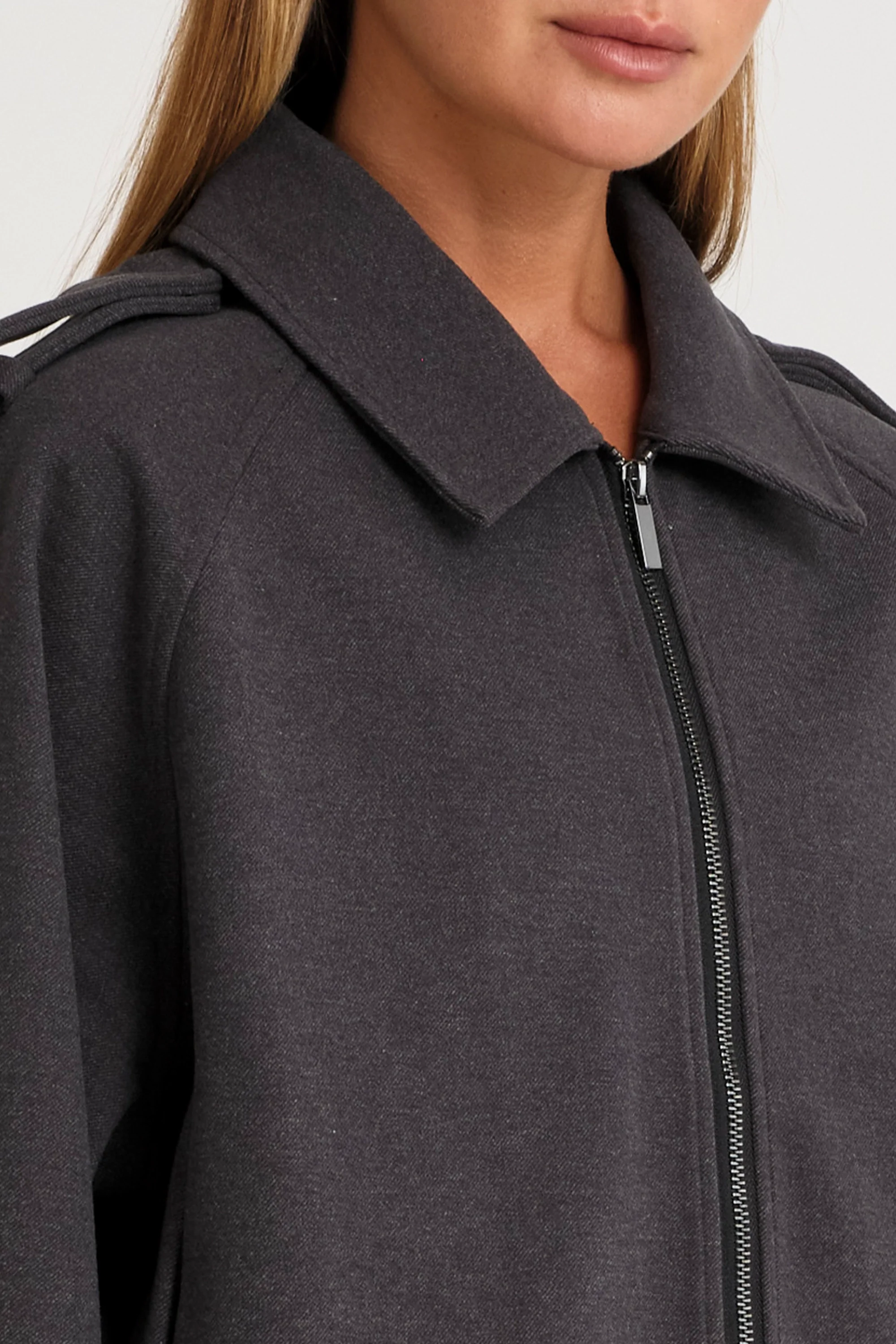 ALLFENIX Signature Bomber Jacket - Charcoal - Image 7
