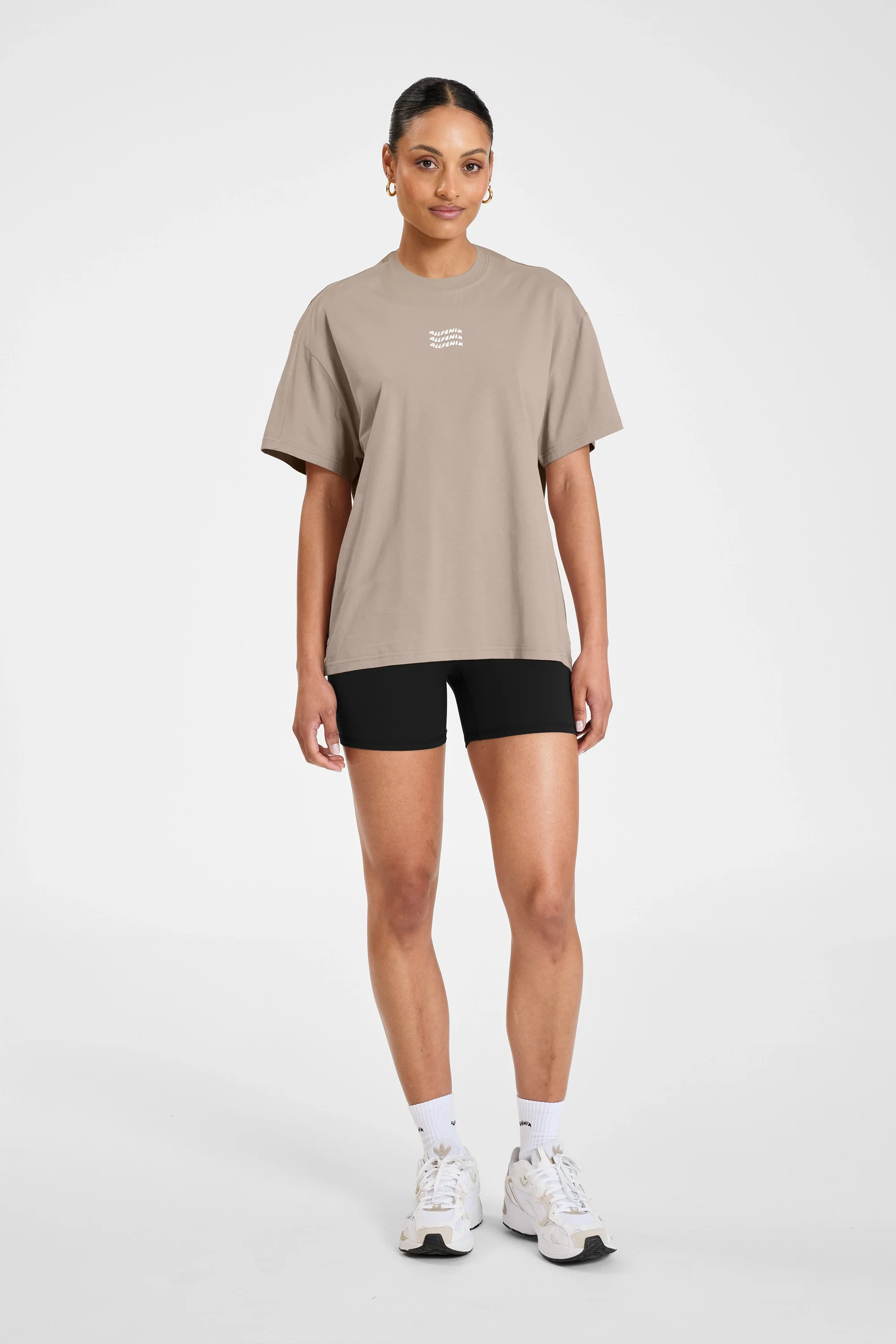 ALLFENIX Waves Logo Tee - Stone - Image 3