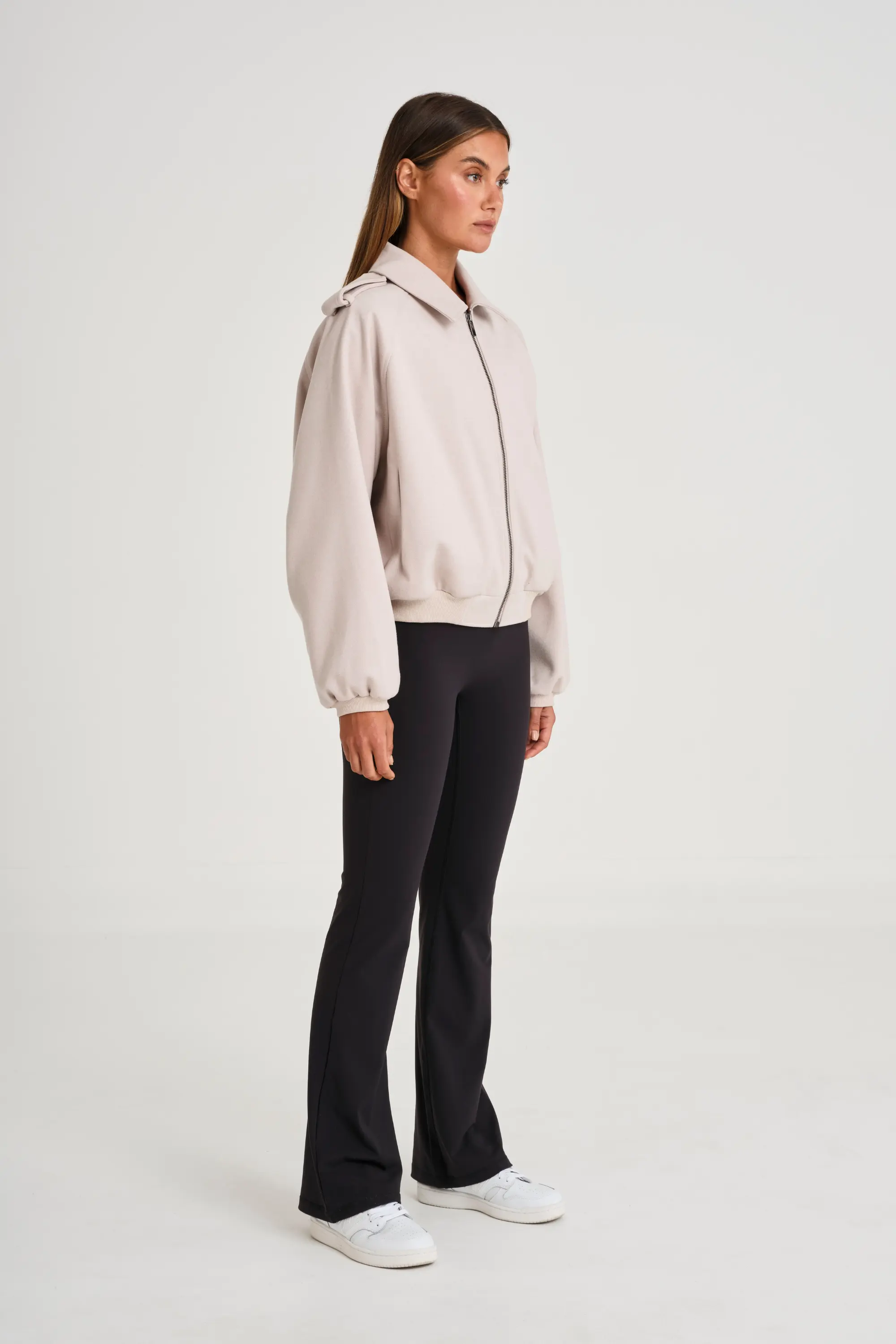 ALLFENIX Signature Bomber Jacket - Stone - Image 5