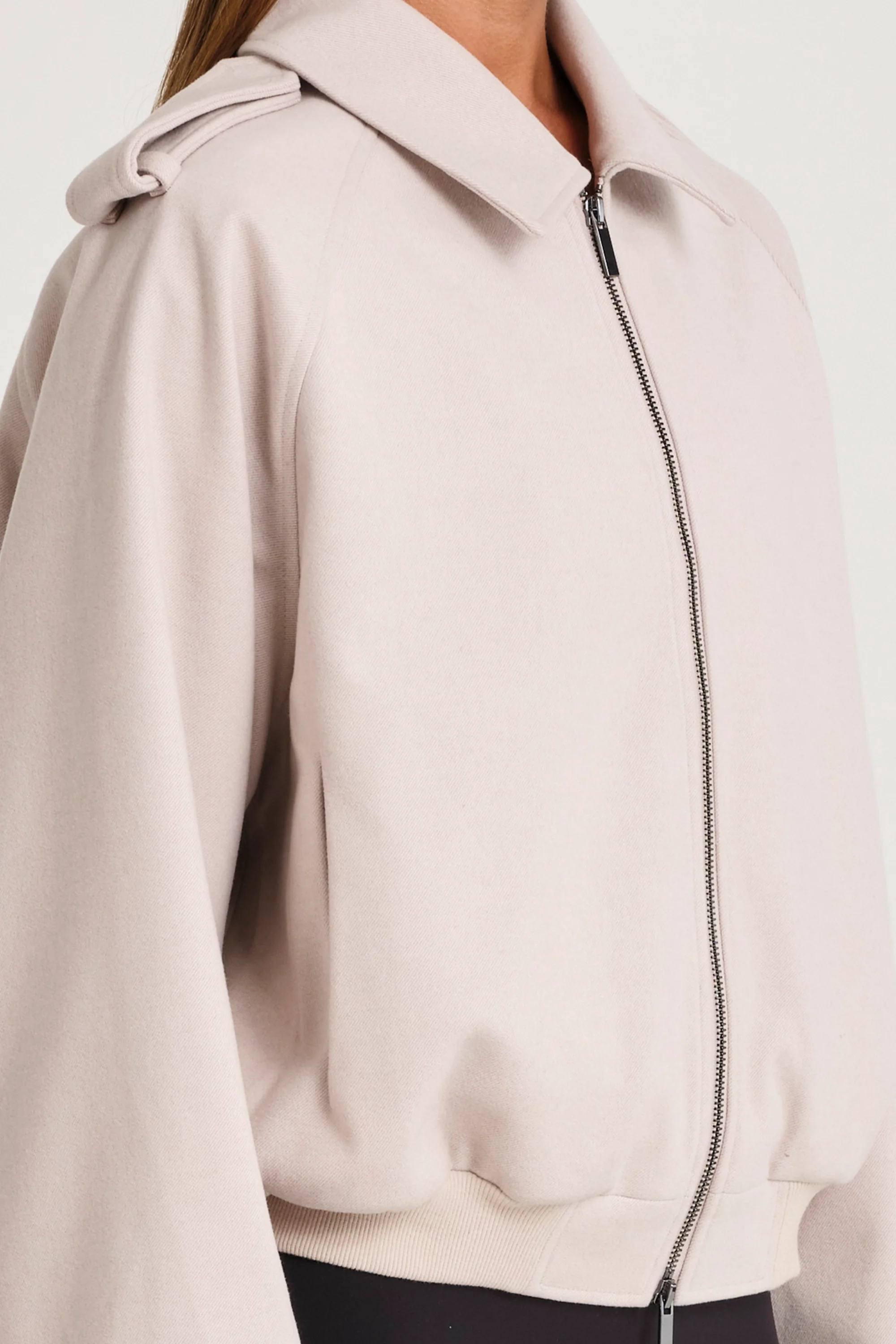 ALLFENIX Signature Bomber Jacket - Stone - Image 7