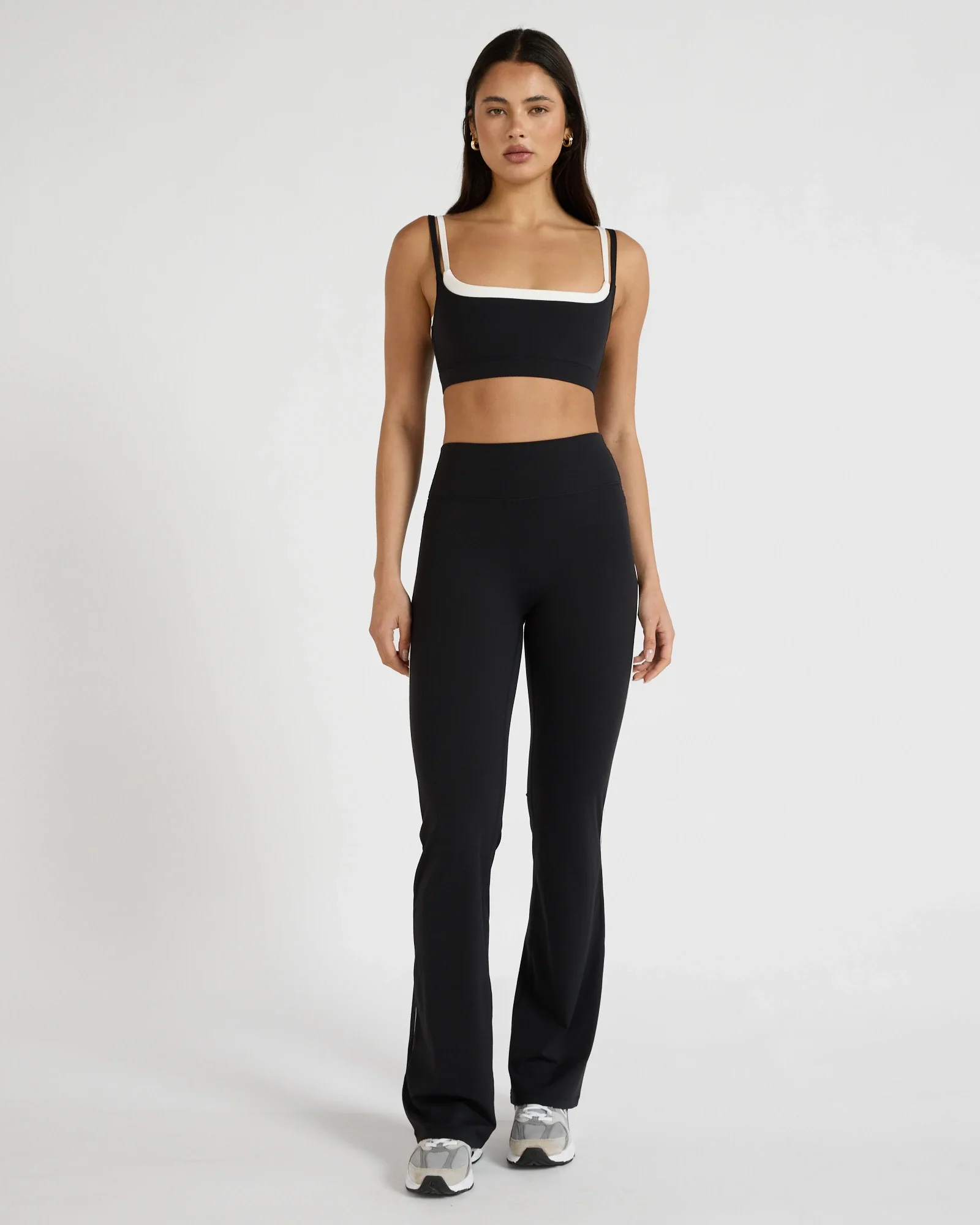 ALLFENIX CloudCore™ Double Layer Contrast Sports Bra - Black - Image 3