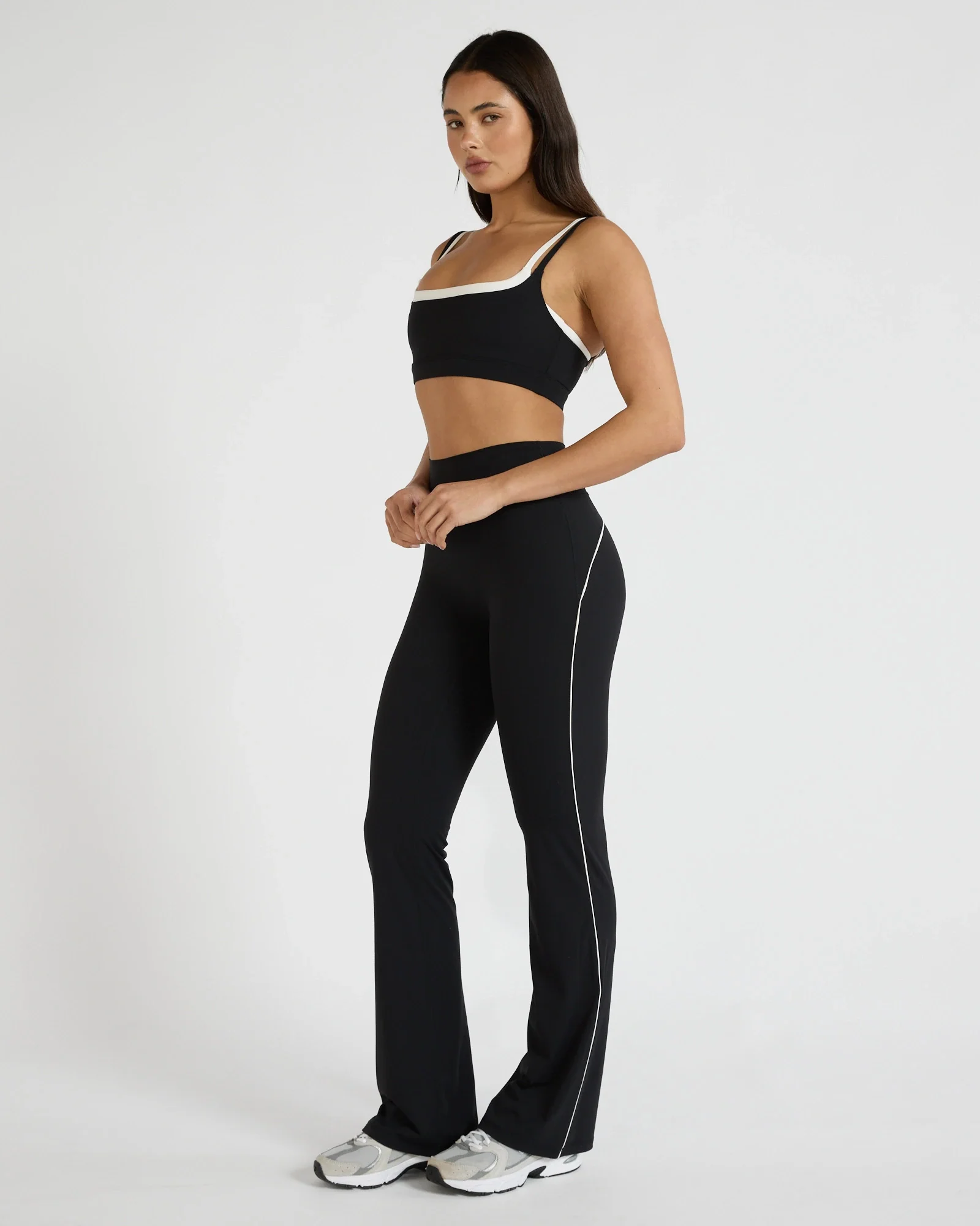 ALLFENIX CloudCore™ Double Layer Contrast Sports Bra - Black - Image 4