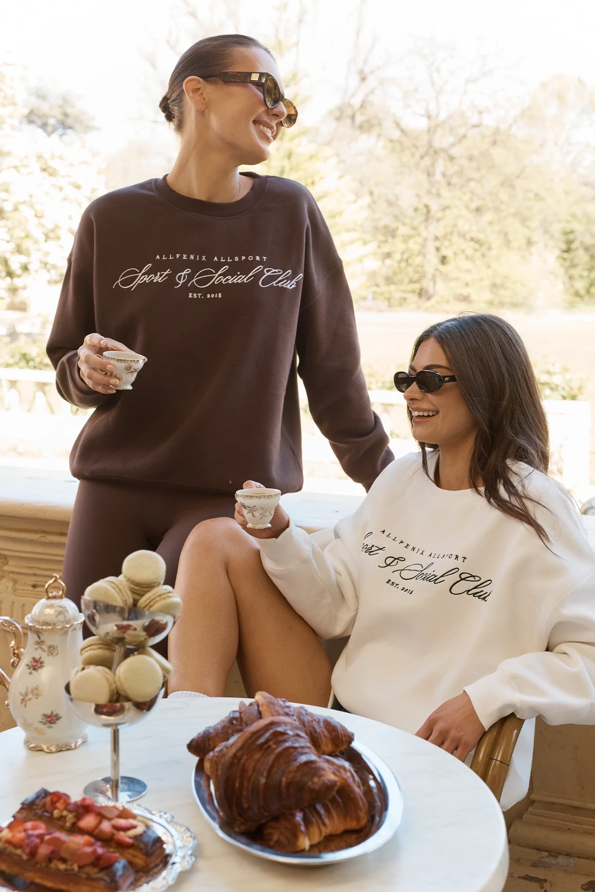 Collegiate Graphic Crew Neck Jumper - Espresso - Image 8