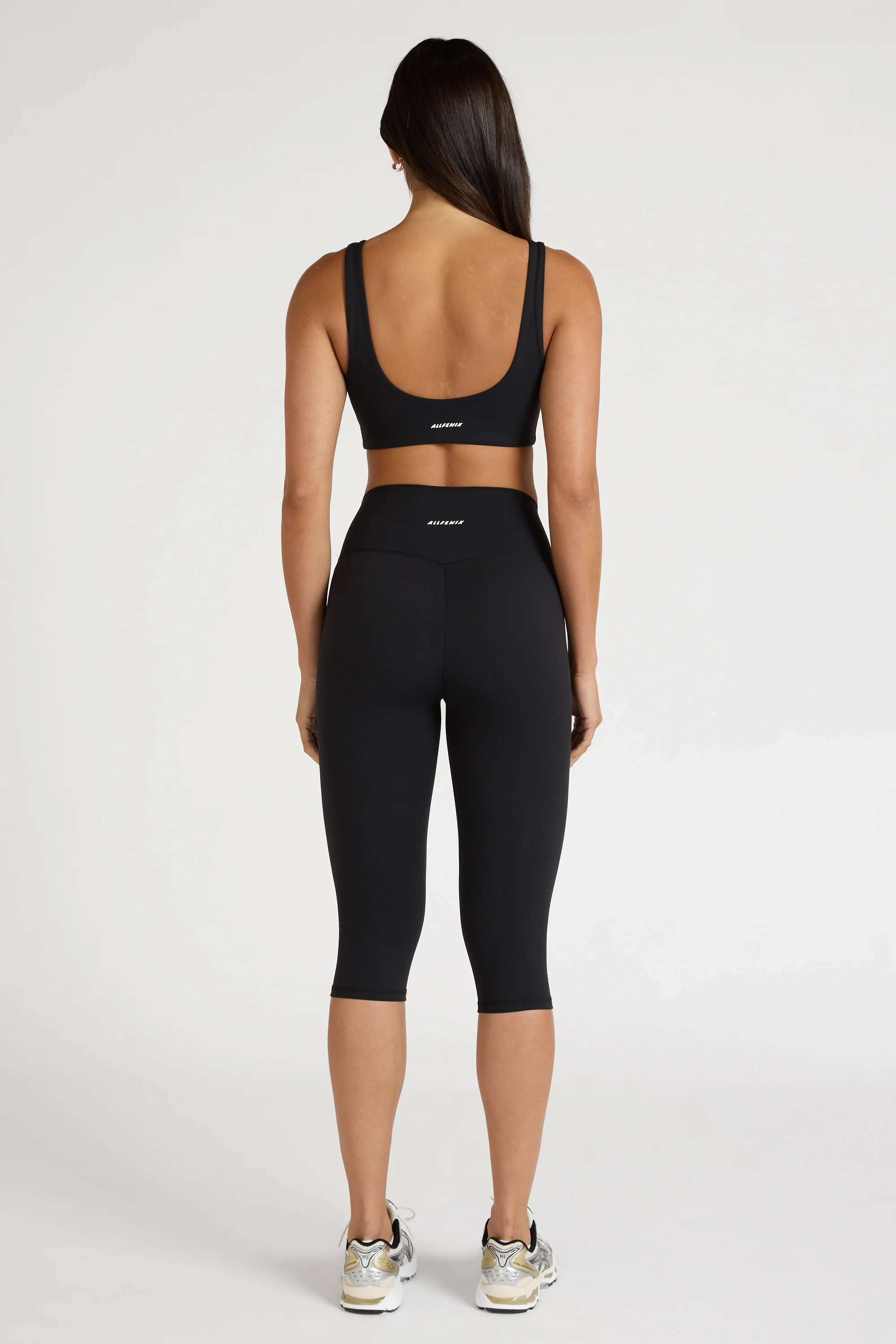 EcoSculpt Open Back Sports Bra - Black - Image 4