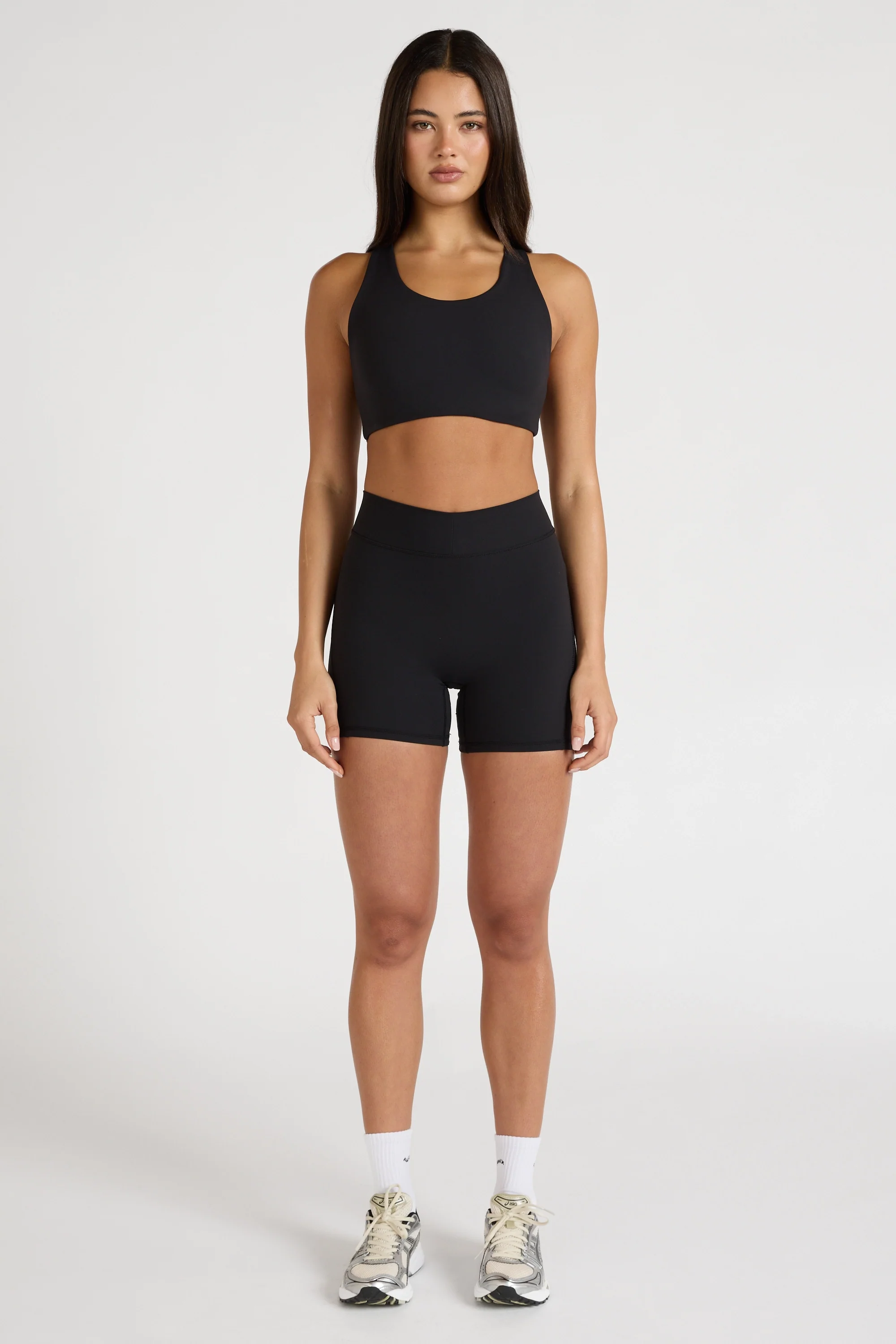 EcoSculpt Racer Sports Bra - Black - Image 3
