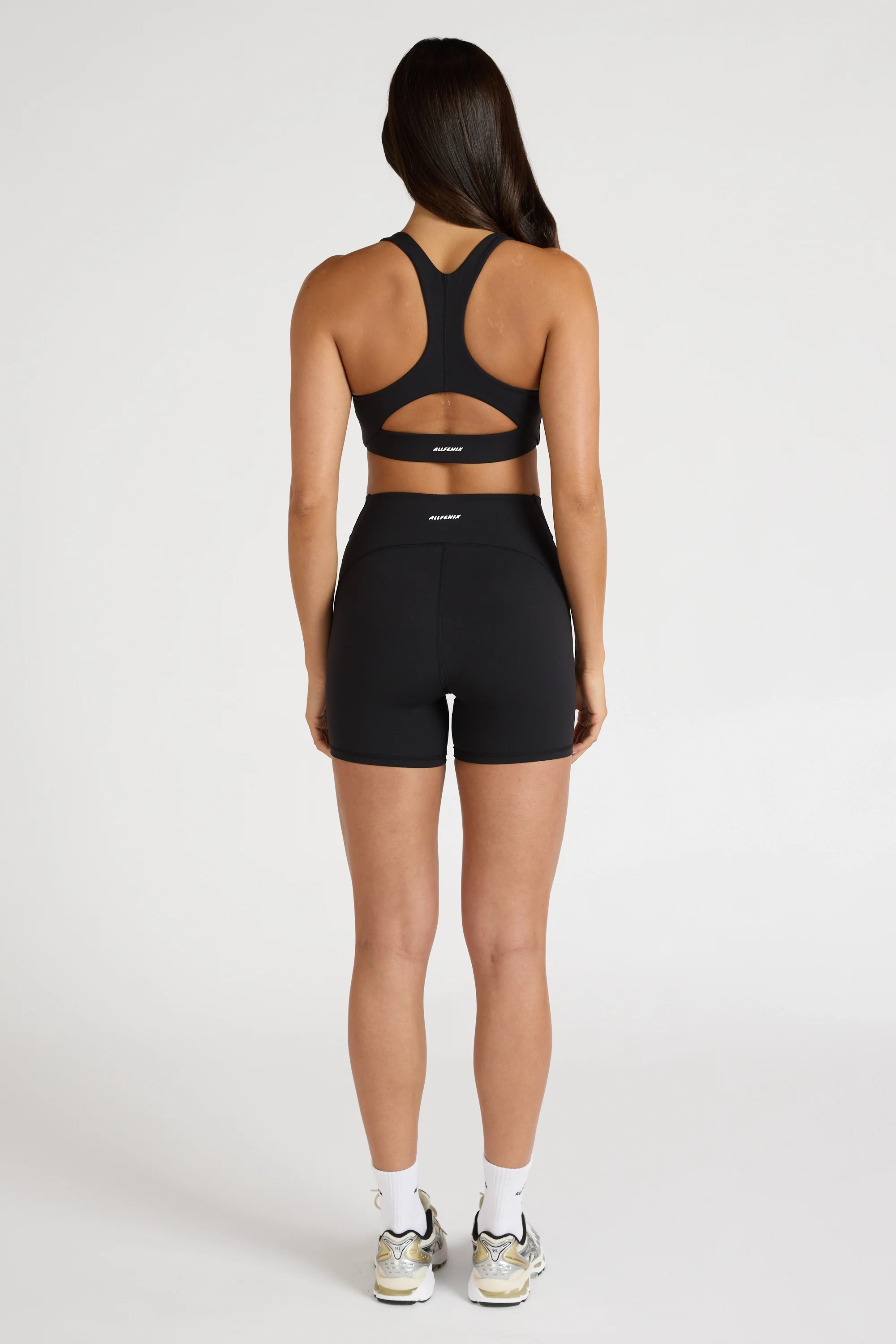 EcoSculpt Racer Sports Bra - Black - Image 4