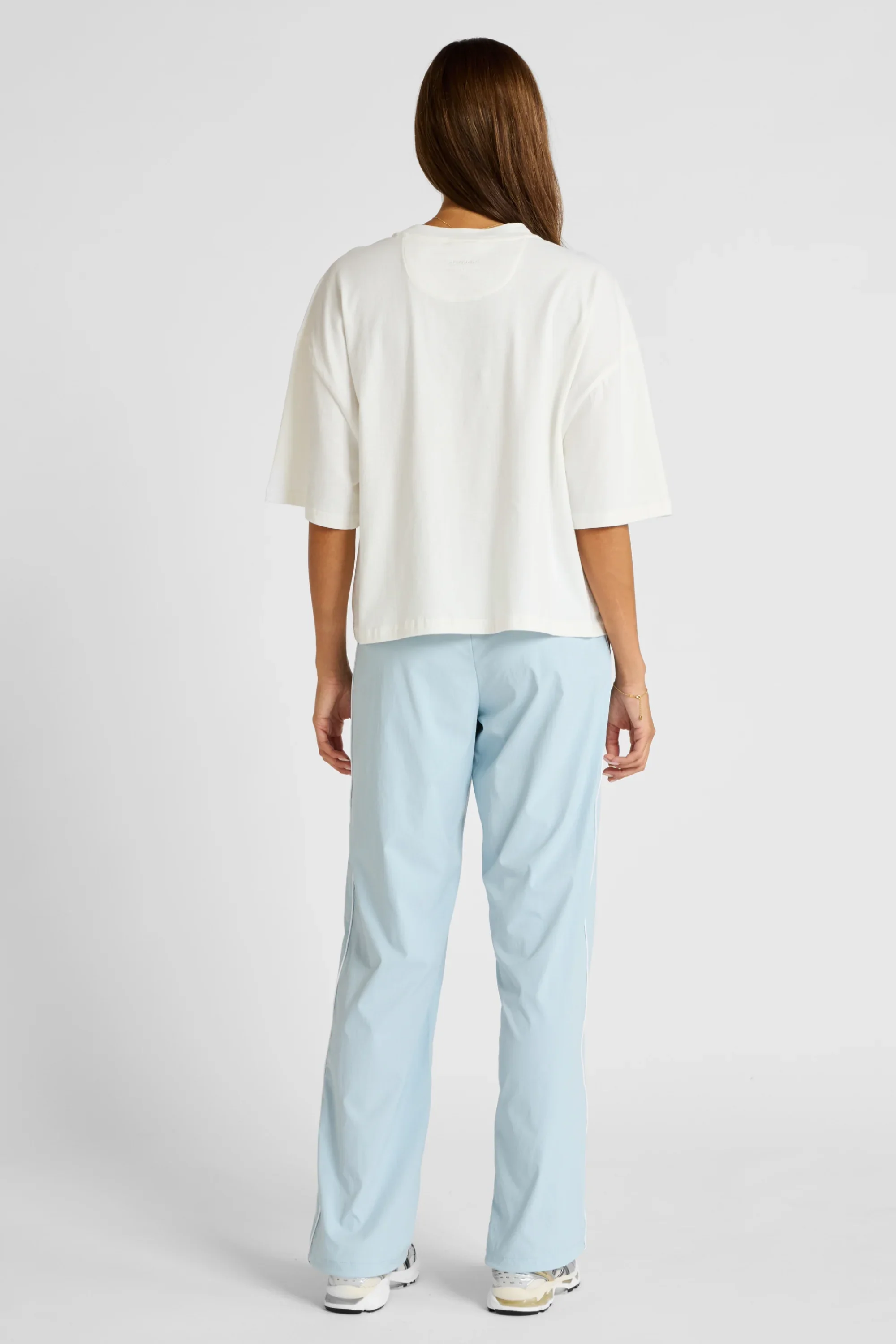 Oversized Cropped Tee - Chalk - Image 5