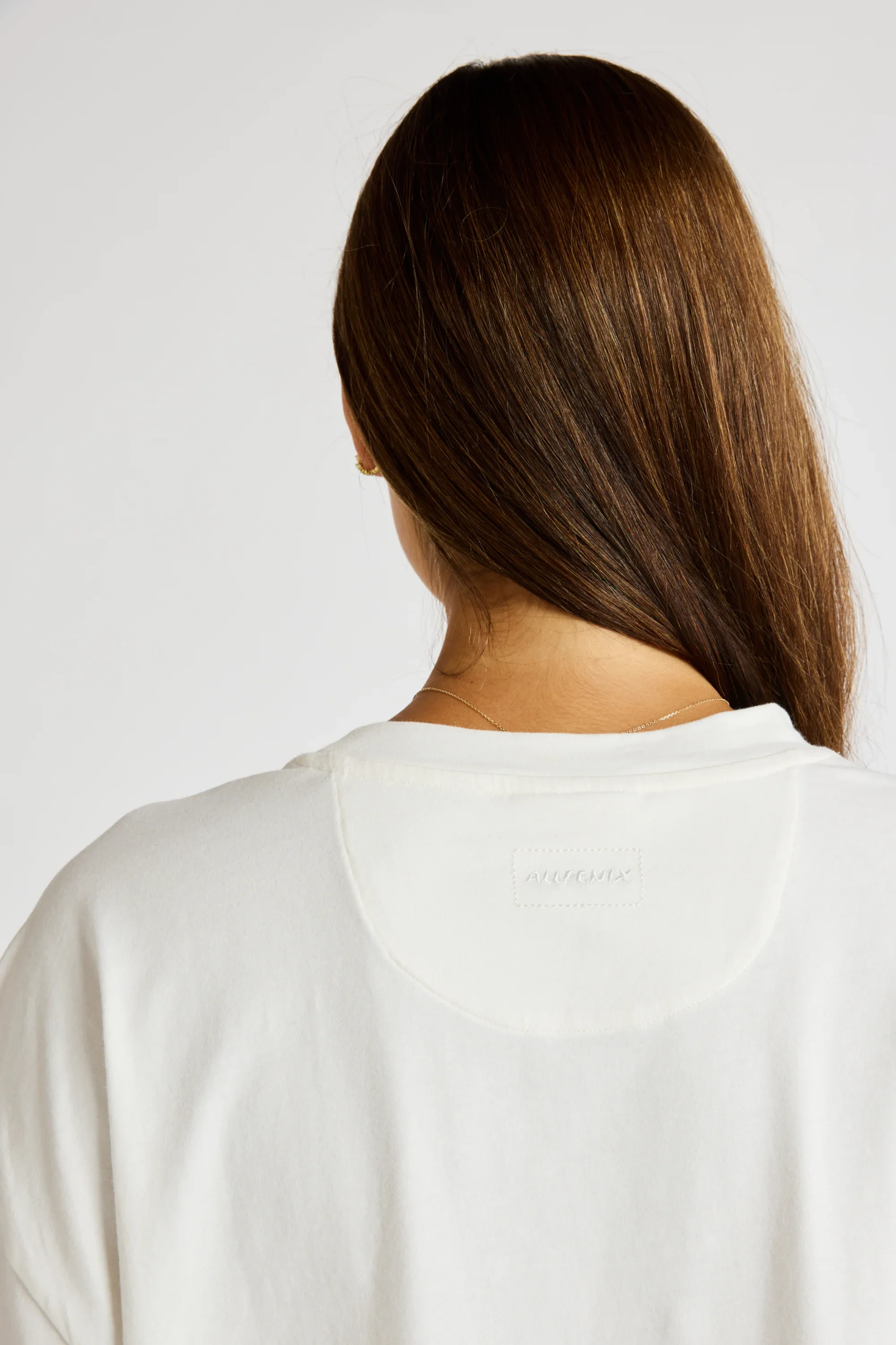 Oversized Cropped Tee - Chalk - Image 6