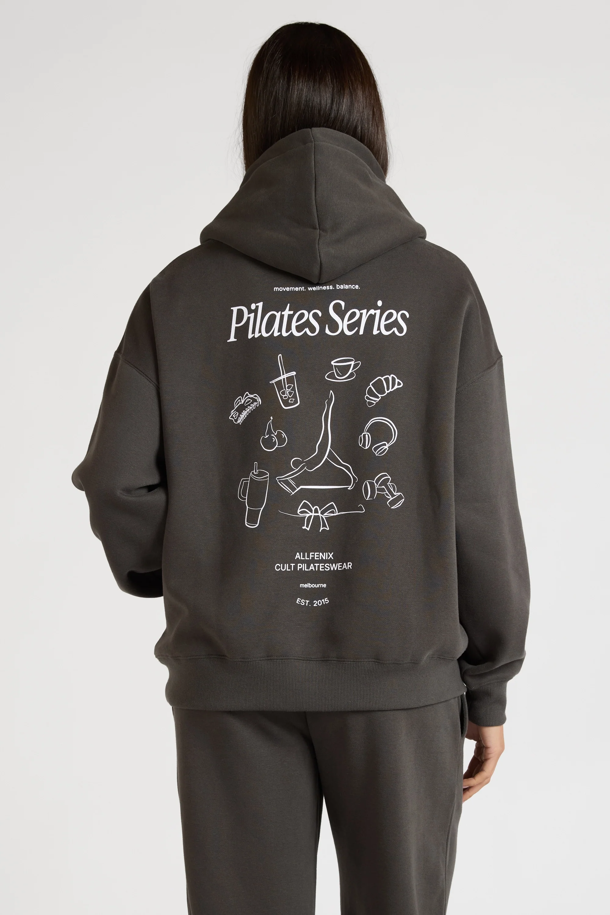 Pilates Series Hoodie - Black - Image 2
