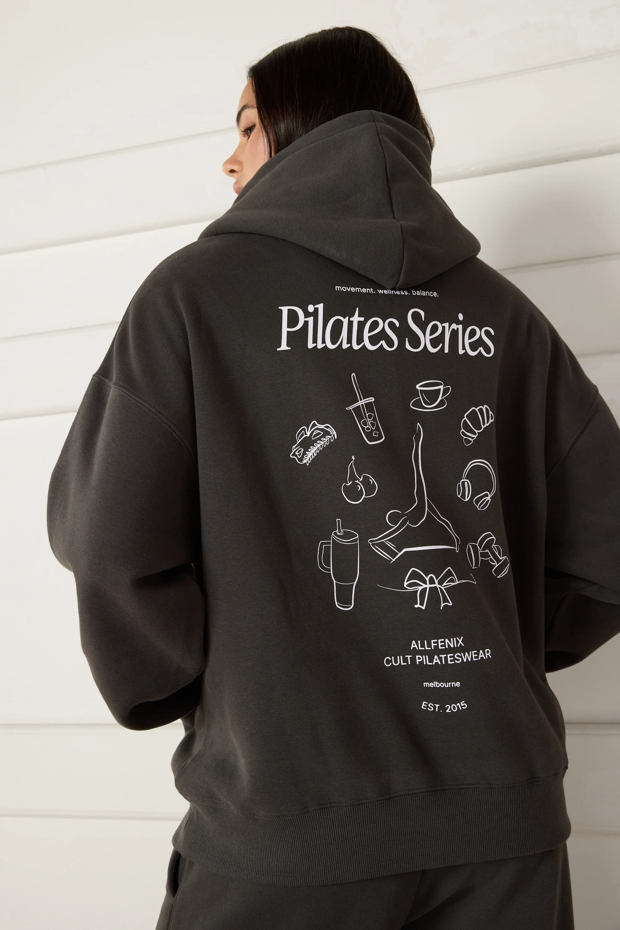 Pilates Series Hoodie - Black - Image 6