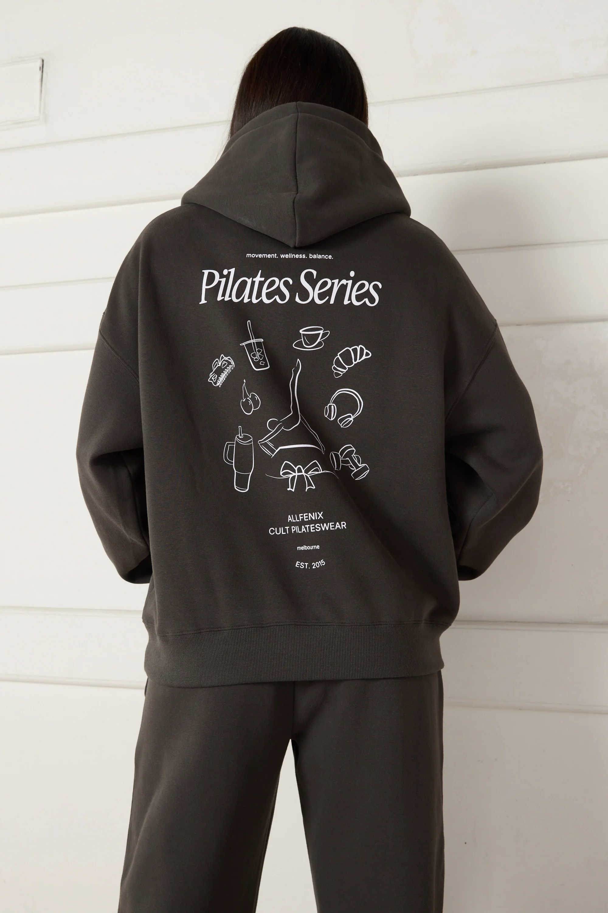 Pilates Series Hoodie - Black - Image 7