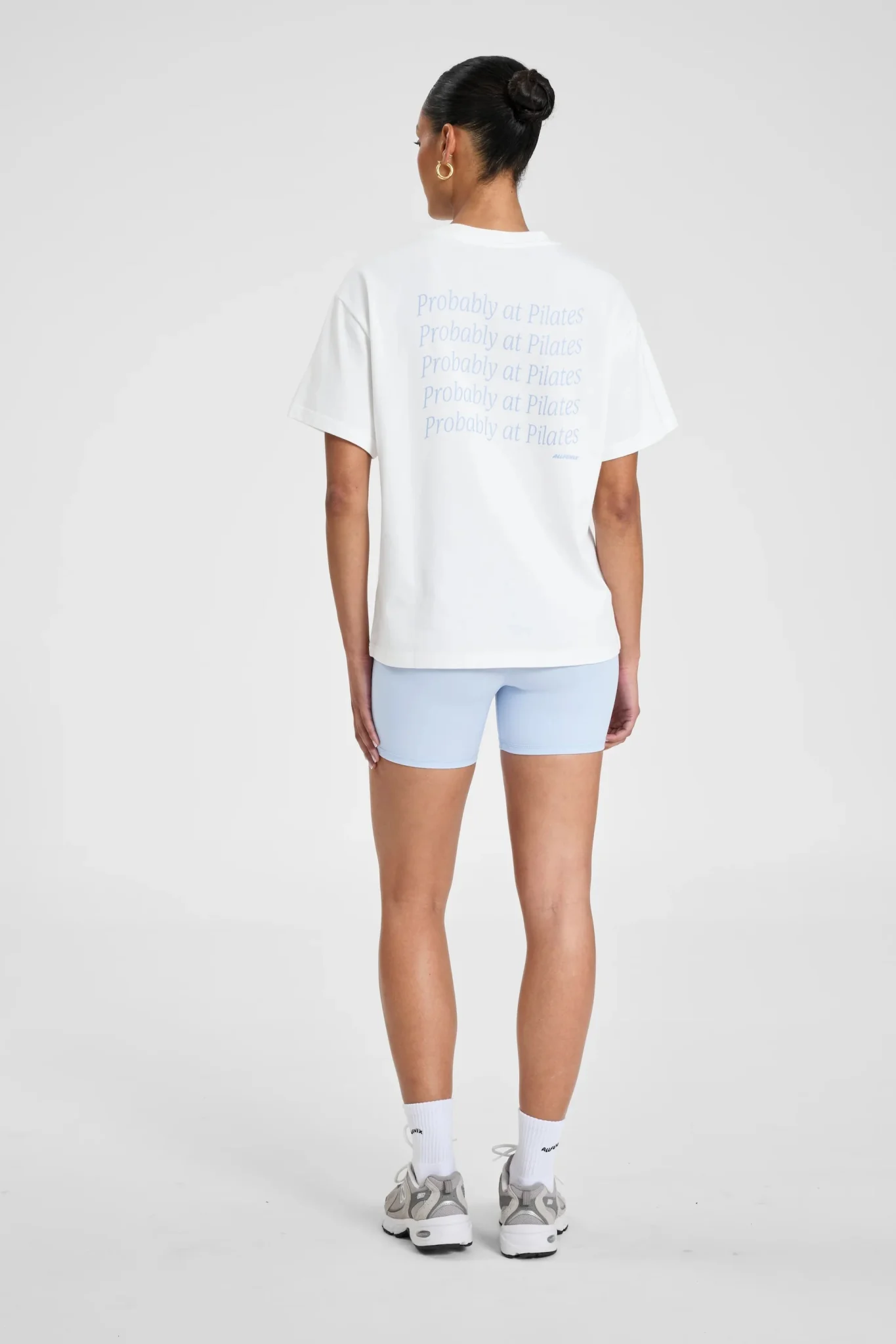 ALLFENIX Probably at Pilates Tee - Sky Blue - Image 7