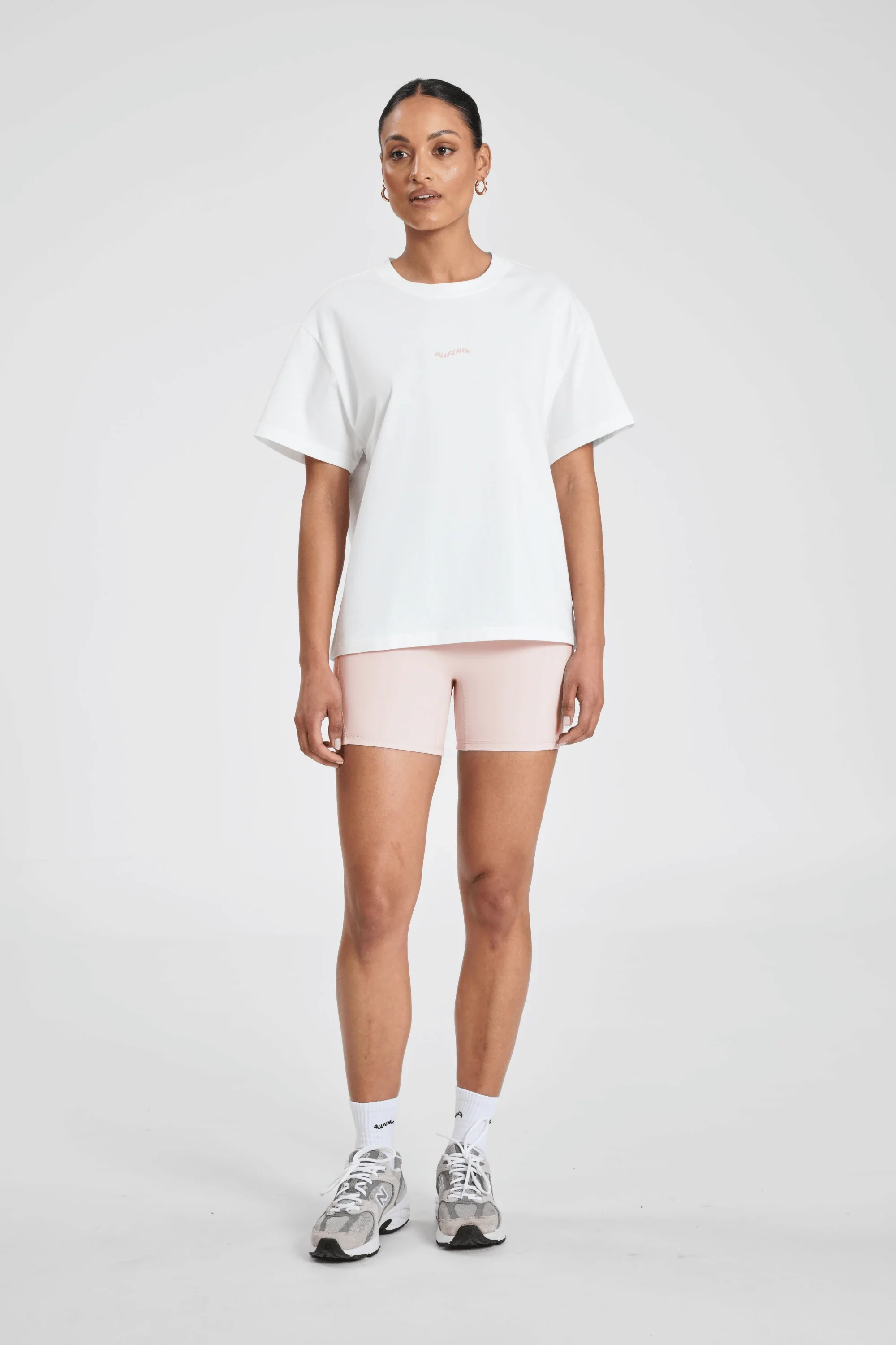 ALLFENIX Probably at Pilates Tee - White/Pink - Image 4