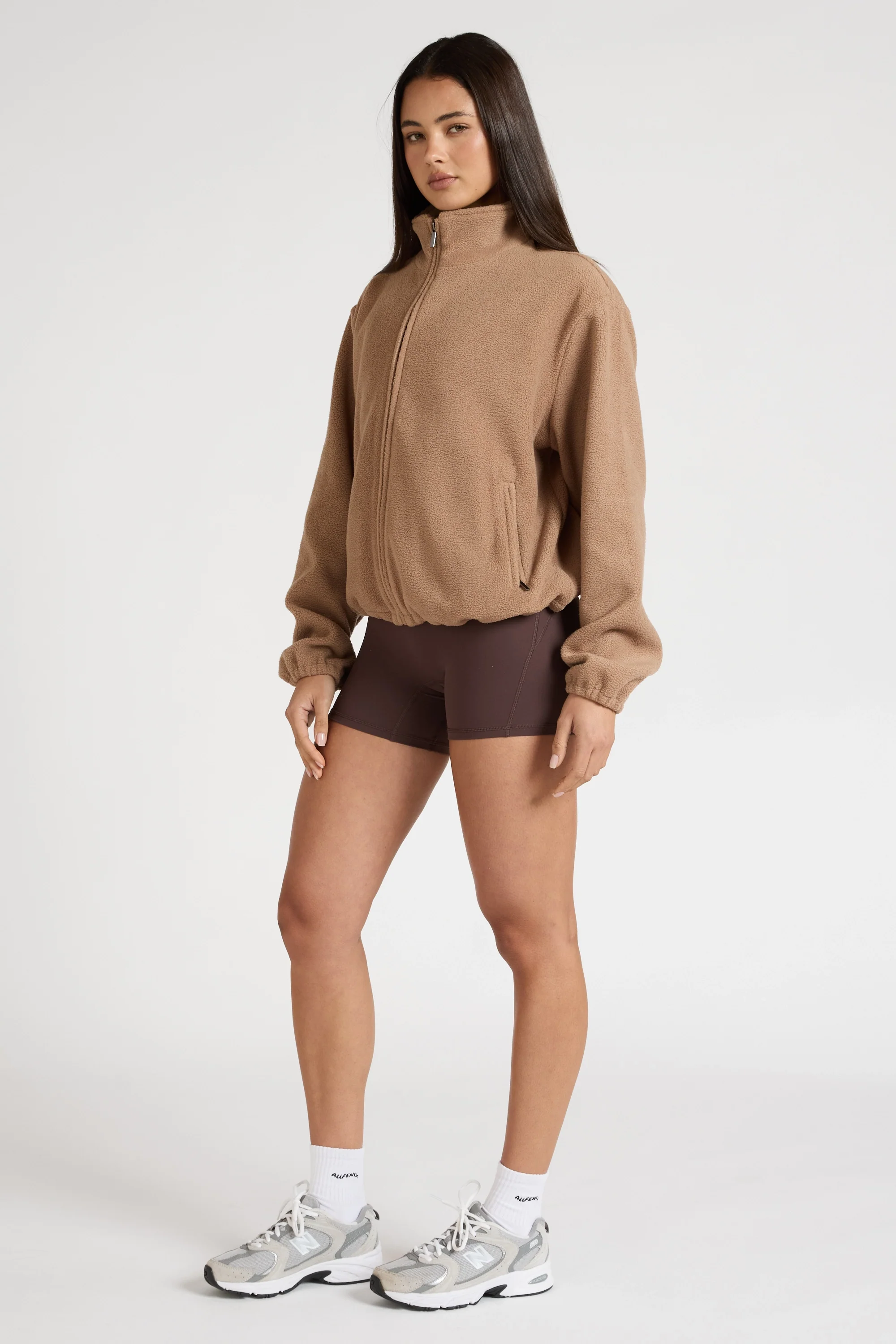 ALLFENIX Soft Fleece Zip Jacket - Hazelnut - Image 5