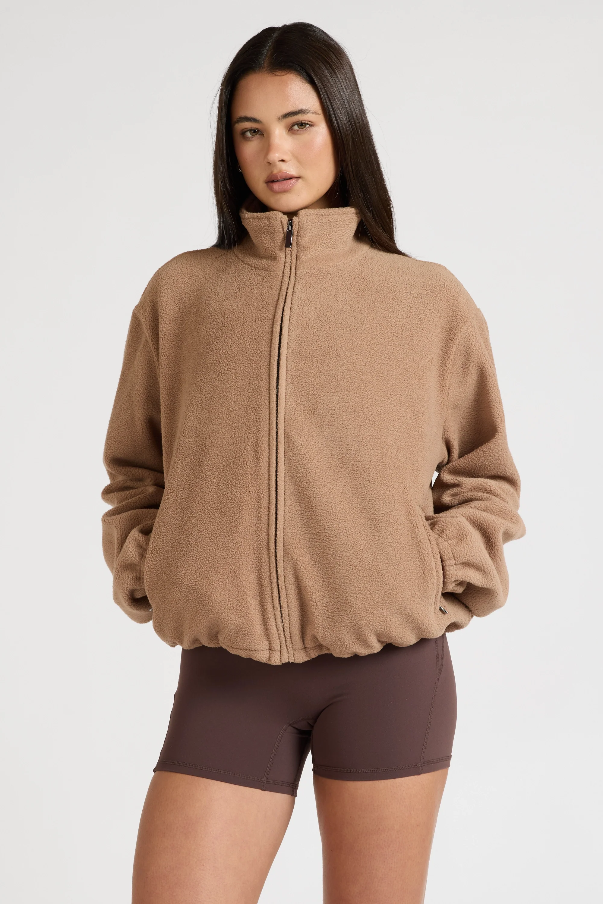 ALLFENIX Soft Fleece Zip Jacket - Hazelnut - Image 6