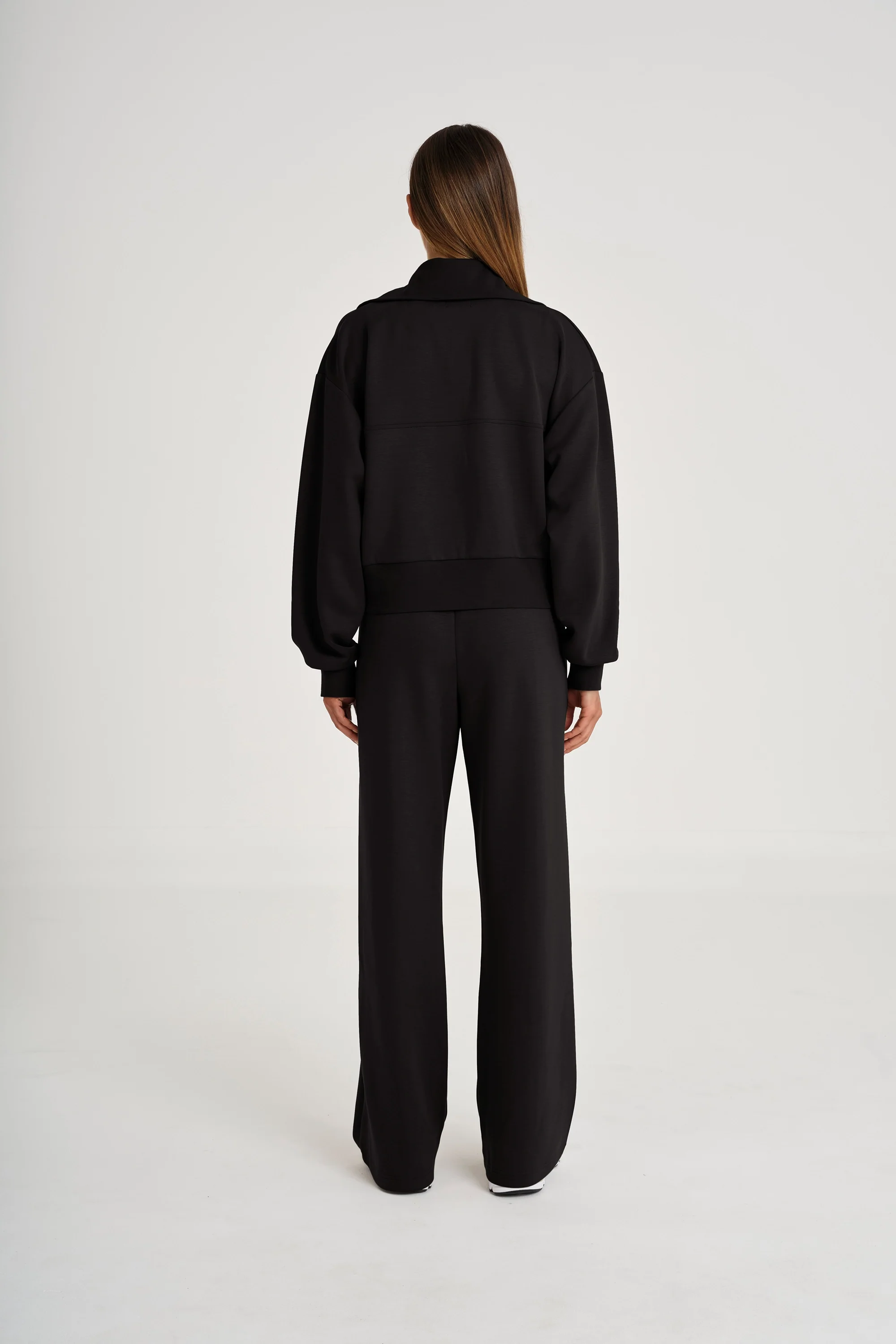 Soft Luxury 1/4 Zip Jumper - Black - Image 5