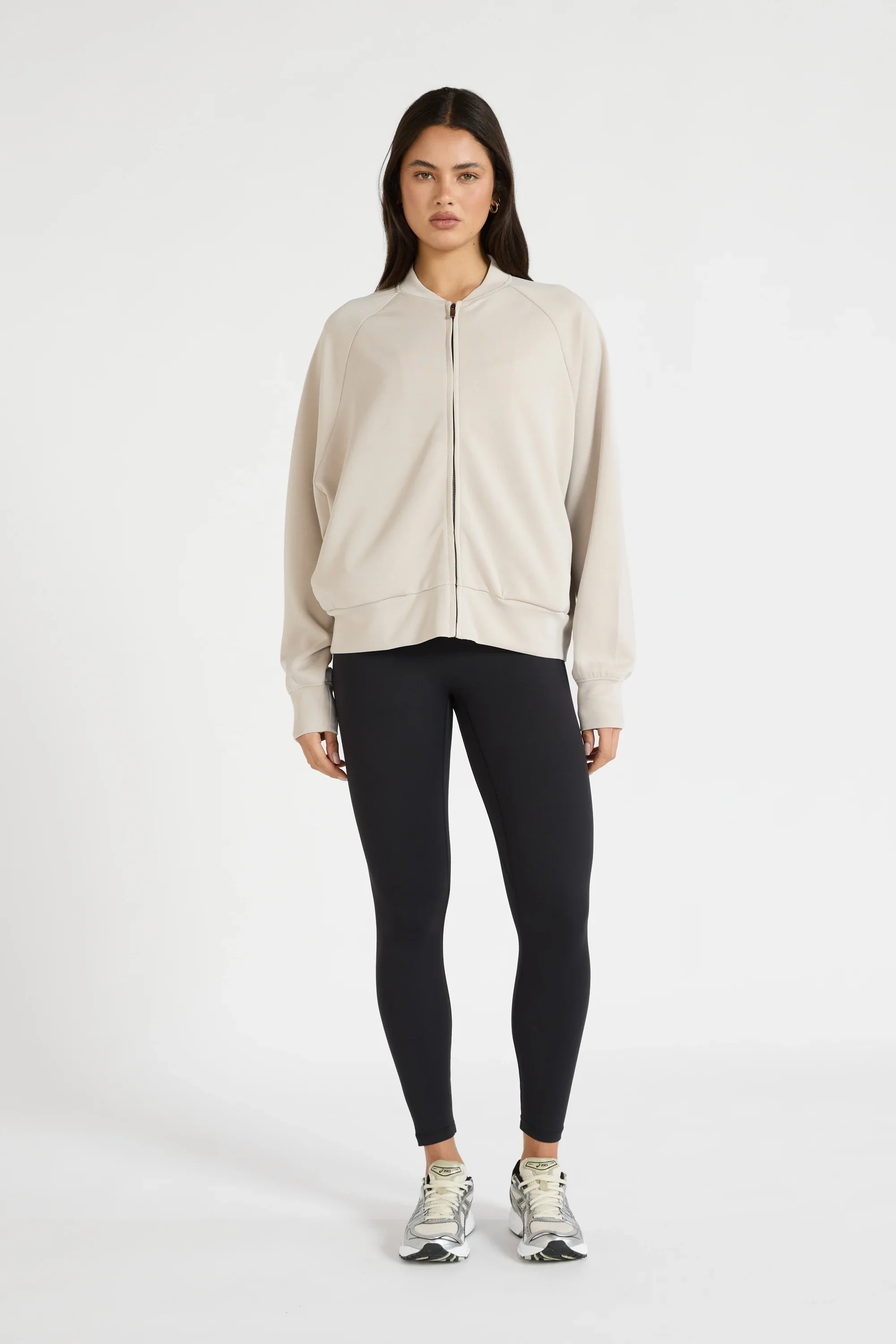 Soft Luxury Bomber Jacket - Stone - Image 3