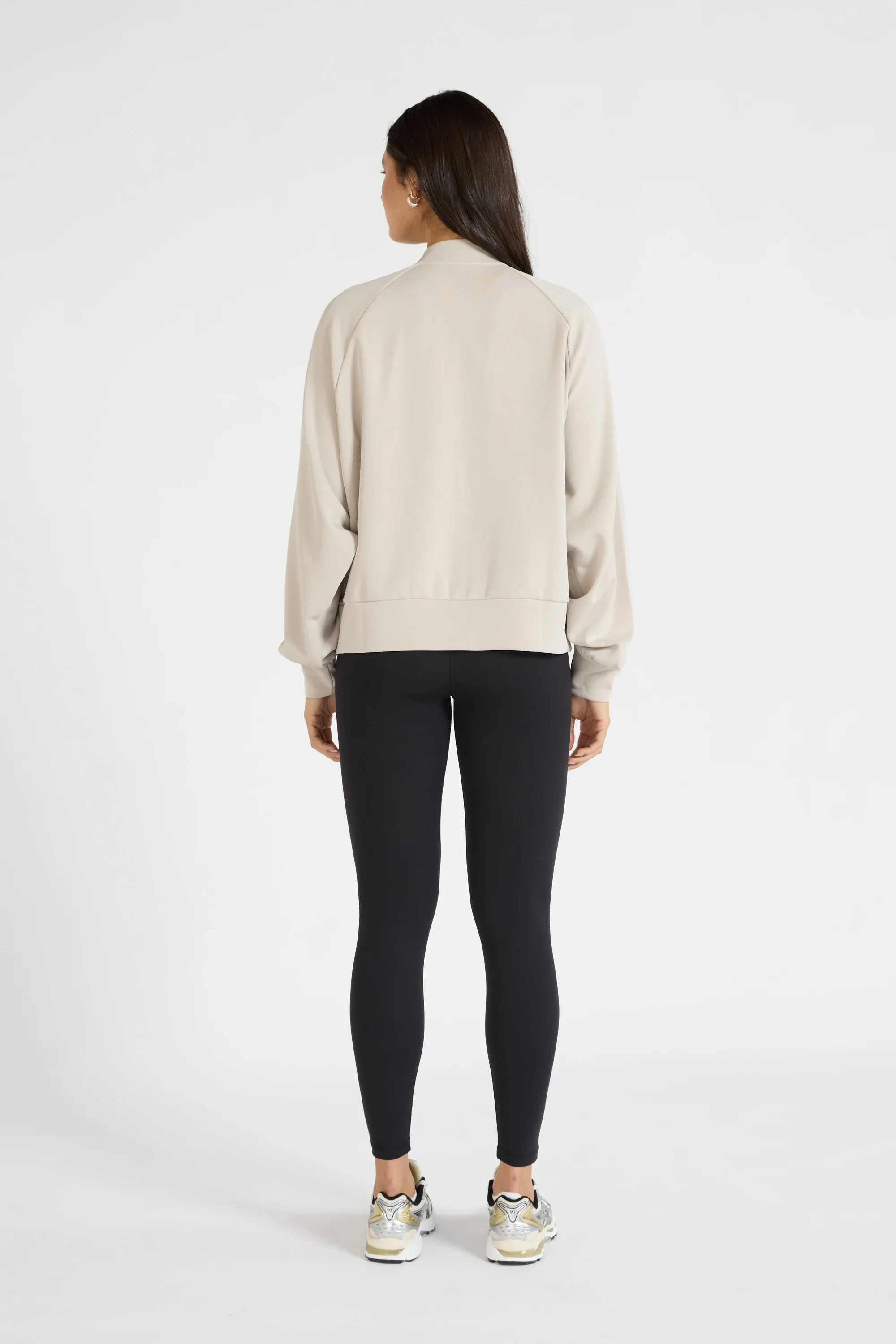 Soft Luxury Bomber Jacket - Stone - Image 5