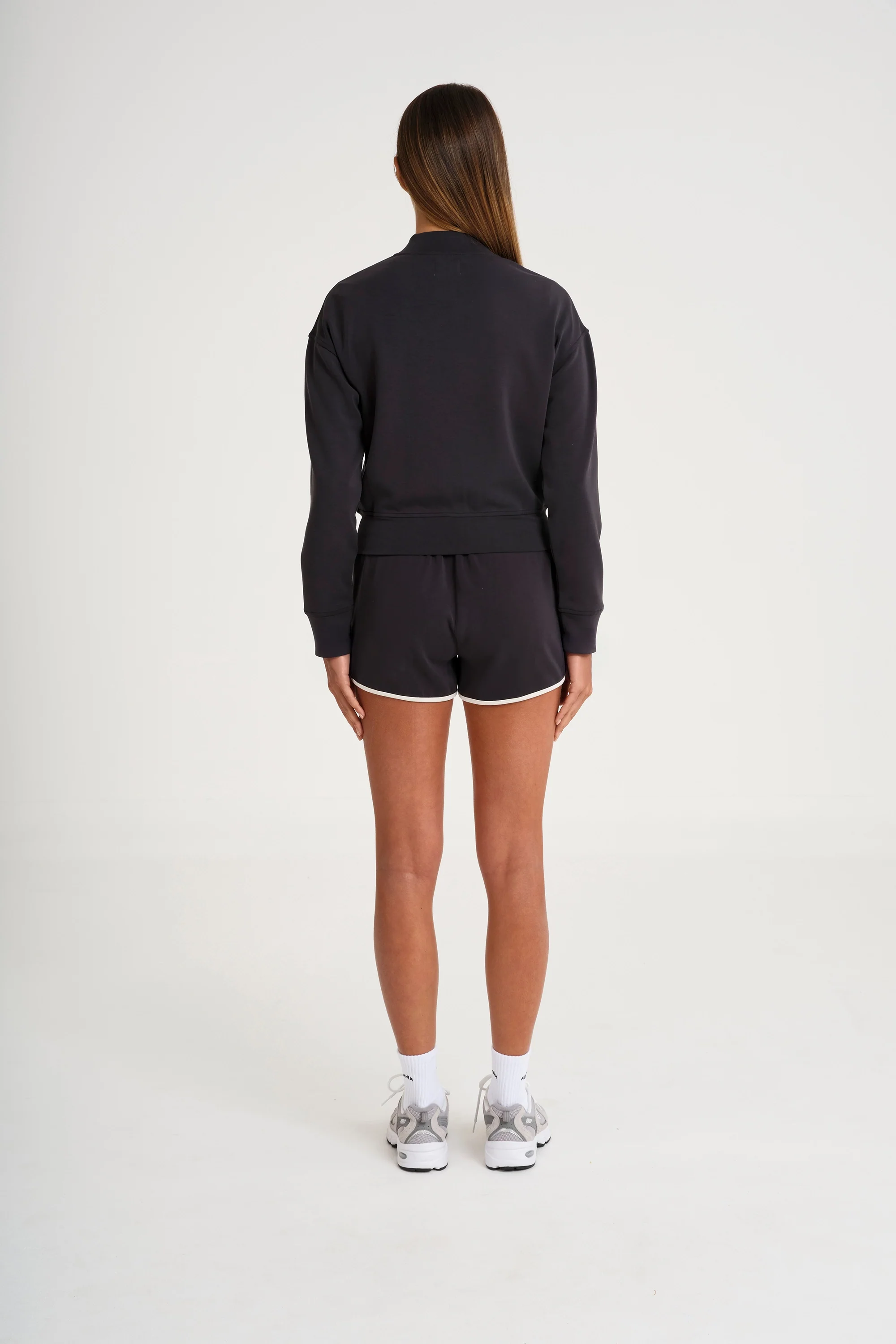 Soft Luxury Full Zip Jumper - Charcoal - Image 5