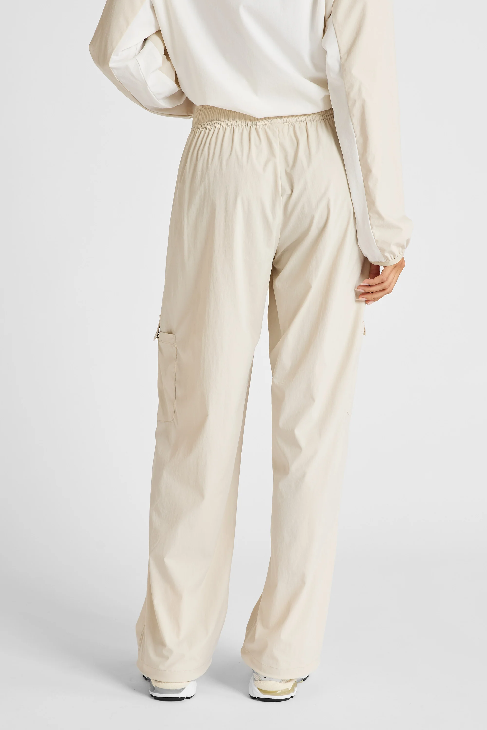 Spray Wide Leg Pocket Pant - Stone - Image 3